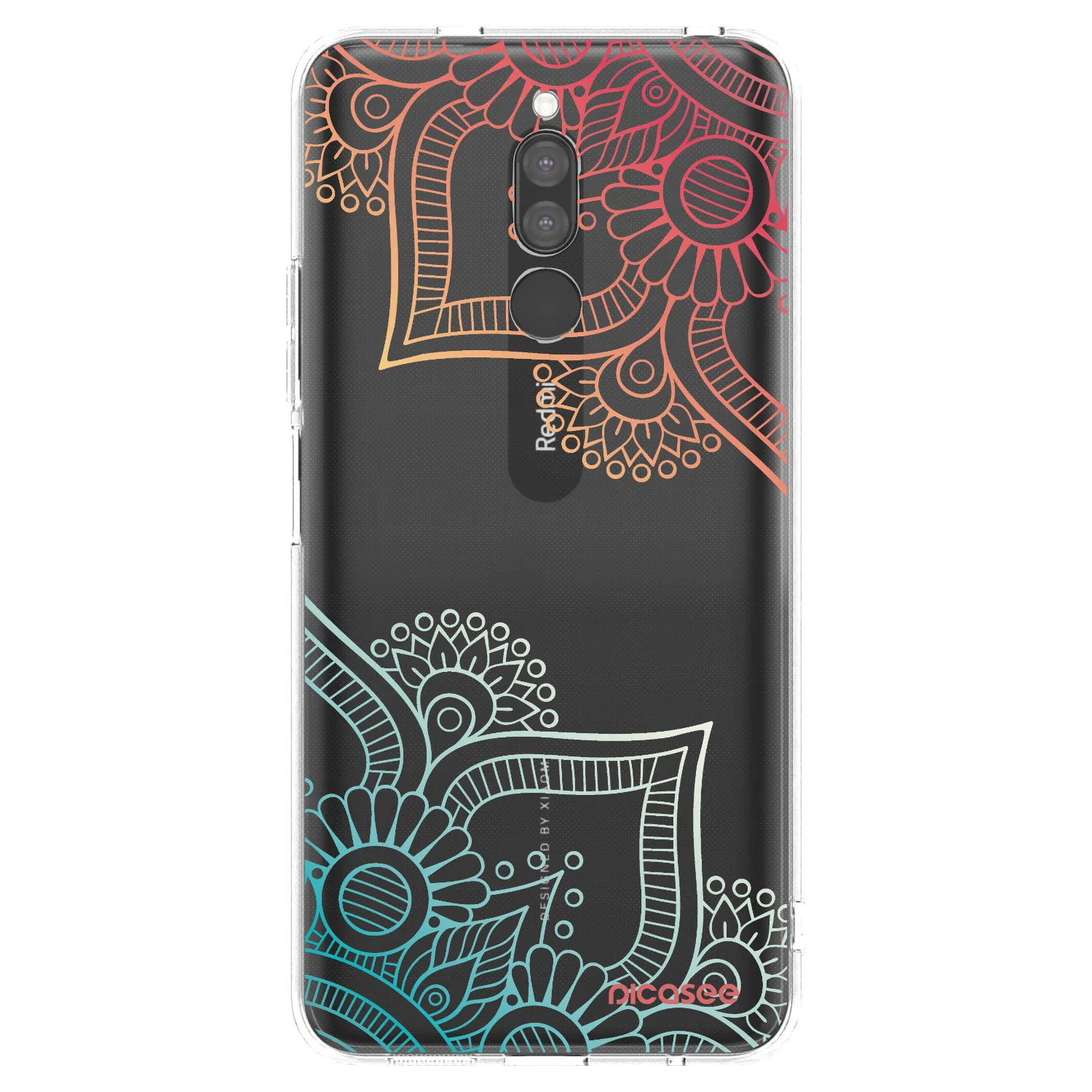 Picasee διαφανής θήκη σιλικόνης Xiaomi Redmi 8 - Flowers pattern