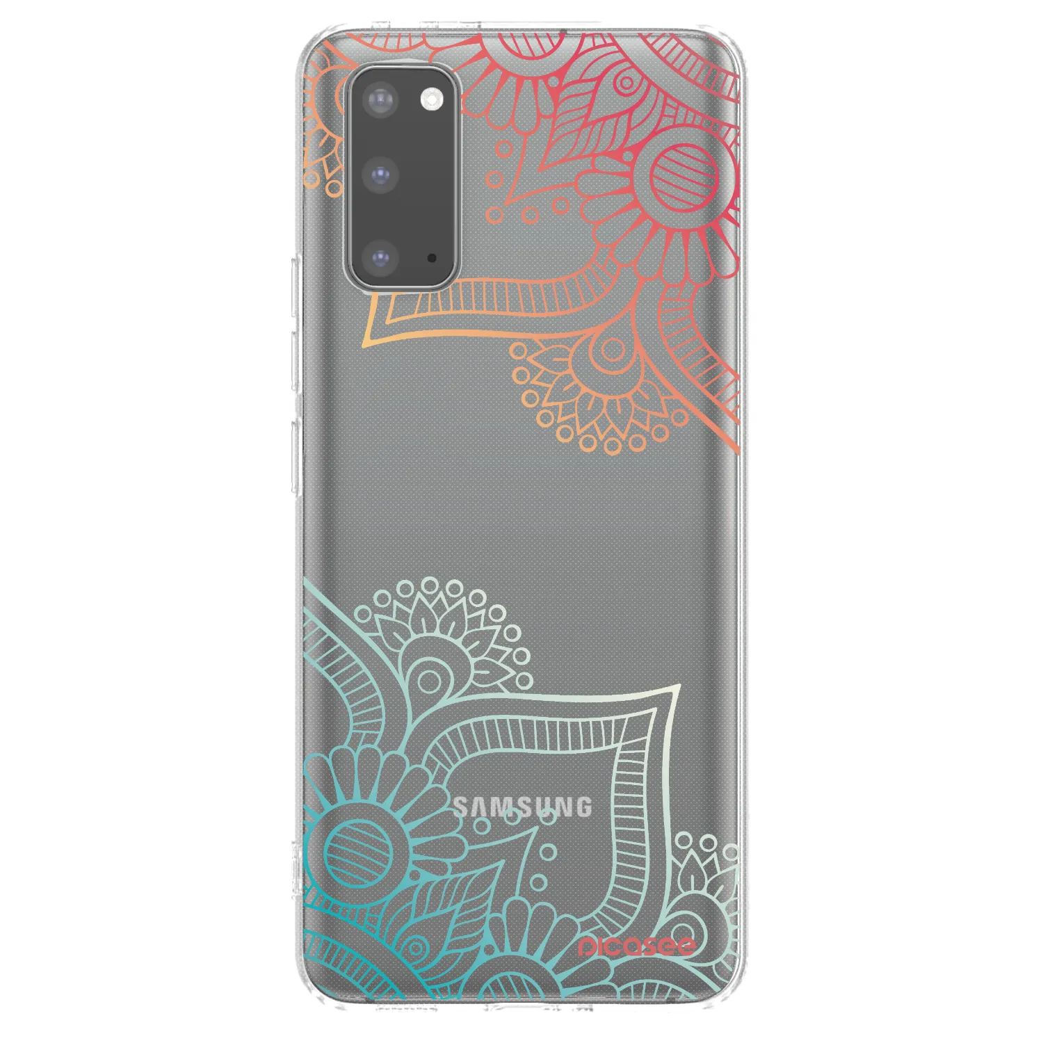 Picasee διαφανής θήκη σιλικόνης Samsung Galaxy S20 G980F - Flowers pattern