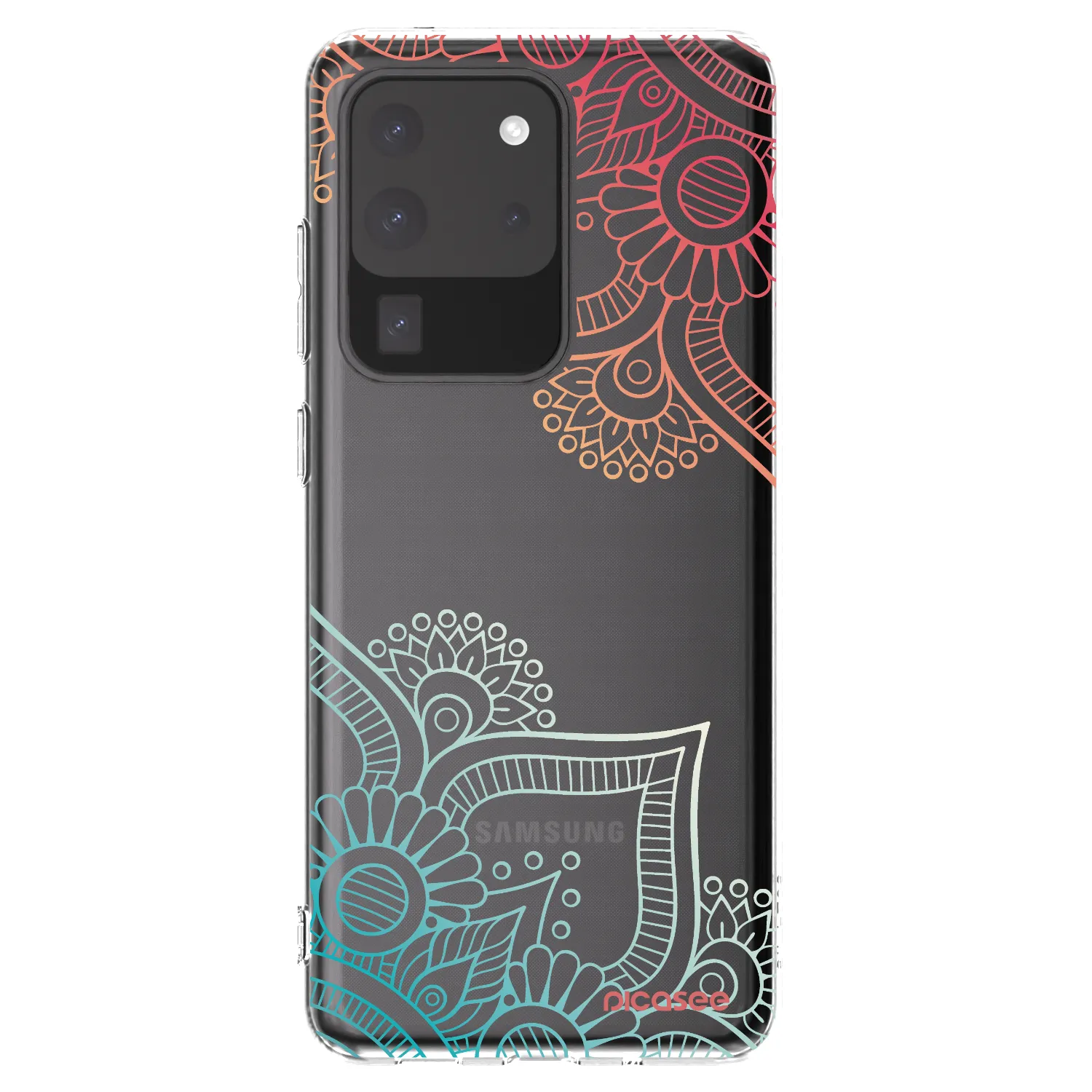 Picasee διαφανής θήκη σιλικόνης Samsung Galaxy S20 Ultra 5G G988F - Flowers pattern
