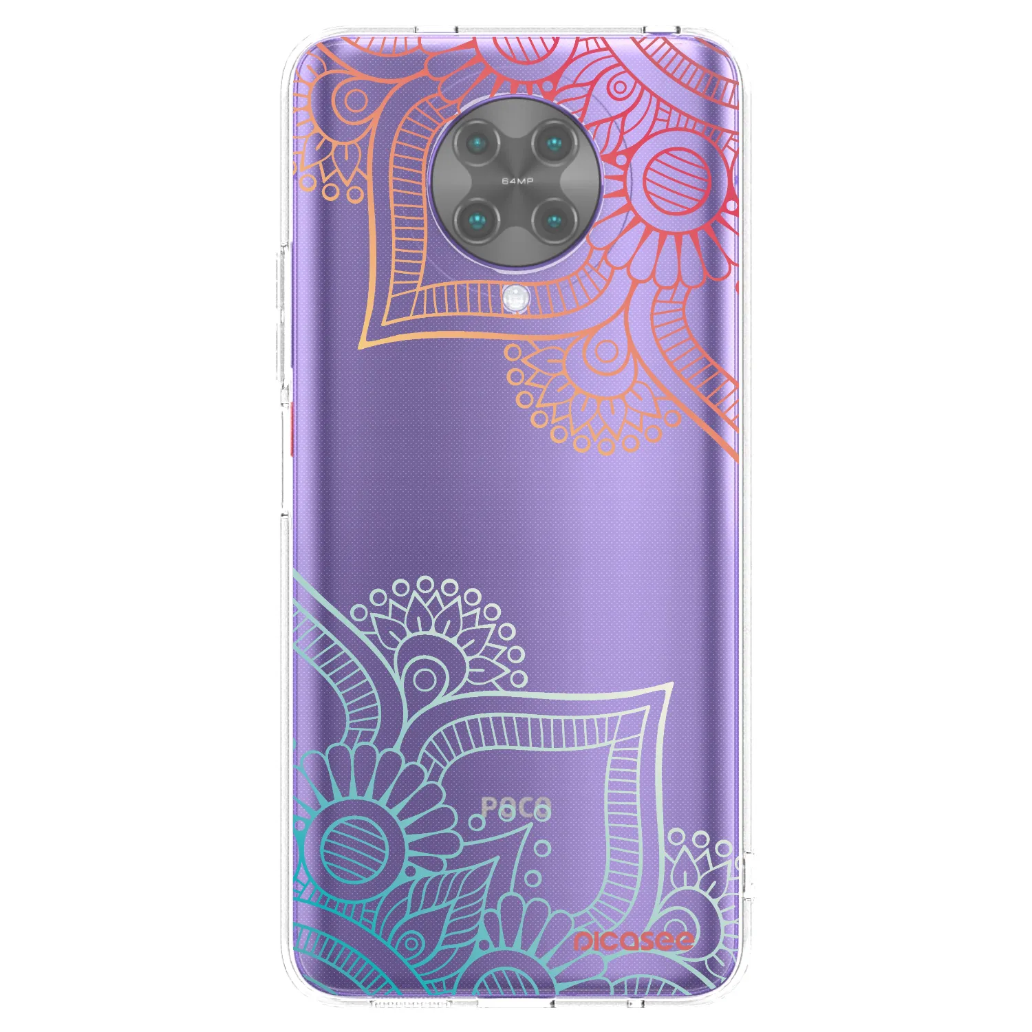 Picasee διαφανής θήκη σιλικόνης Xiaomi Poco F2 Pro - Flowers pattern