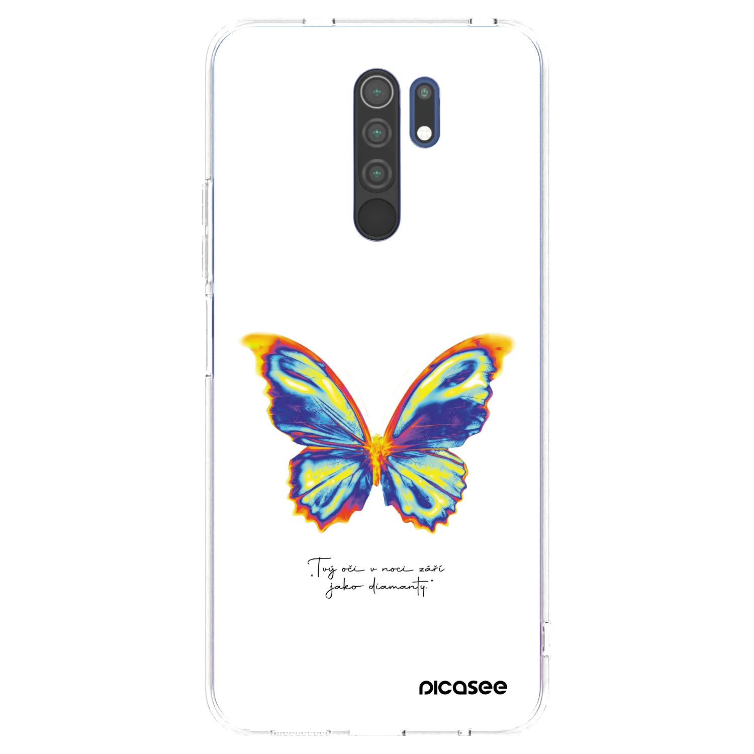 Picasee διαφανής θήκη σιλικόνης Xiaomi Redmi 9 - Diamanty White