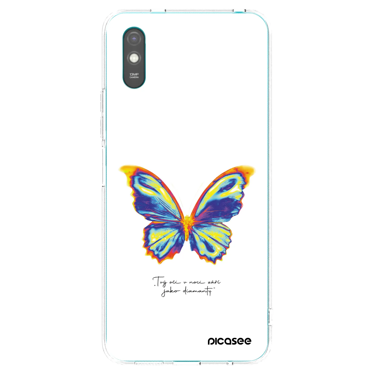 Picasee διαφανής θήκη σιλικόνης Xiaomi Redmi 9A - Diamanty White