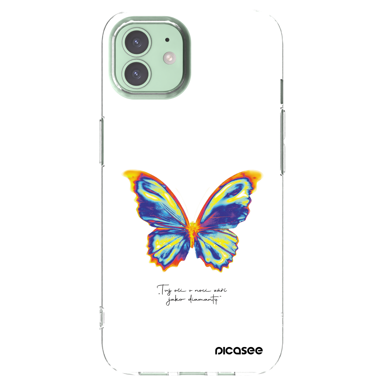 Picasee διαφανής θήκη σιλικόνης Apple iPhone 12 - Diamanty White