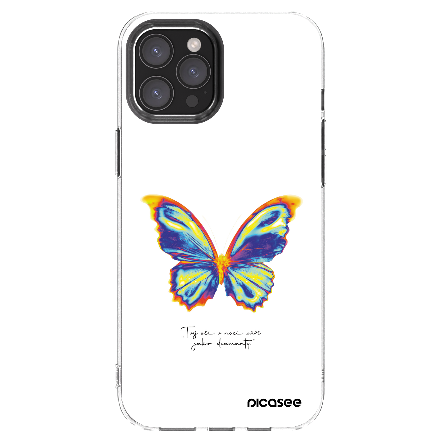 Picasee διαφανής θήκη σιλικόνης Apple iPhone 12 Pro Max - Diamanty White