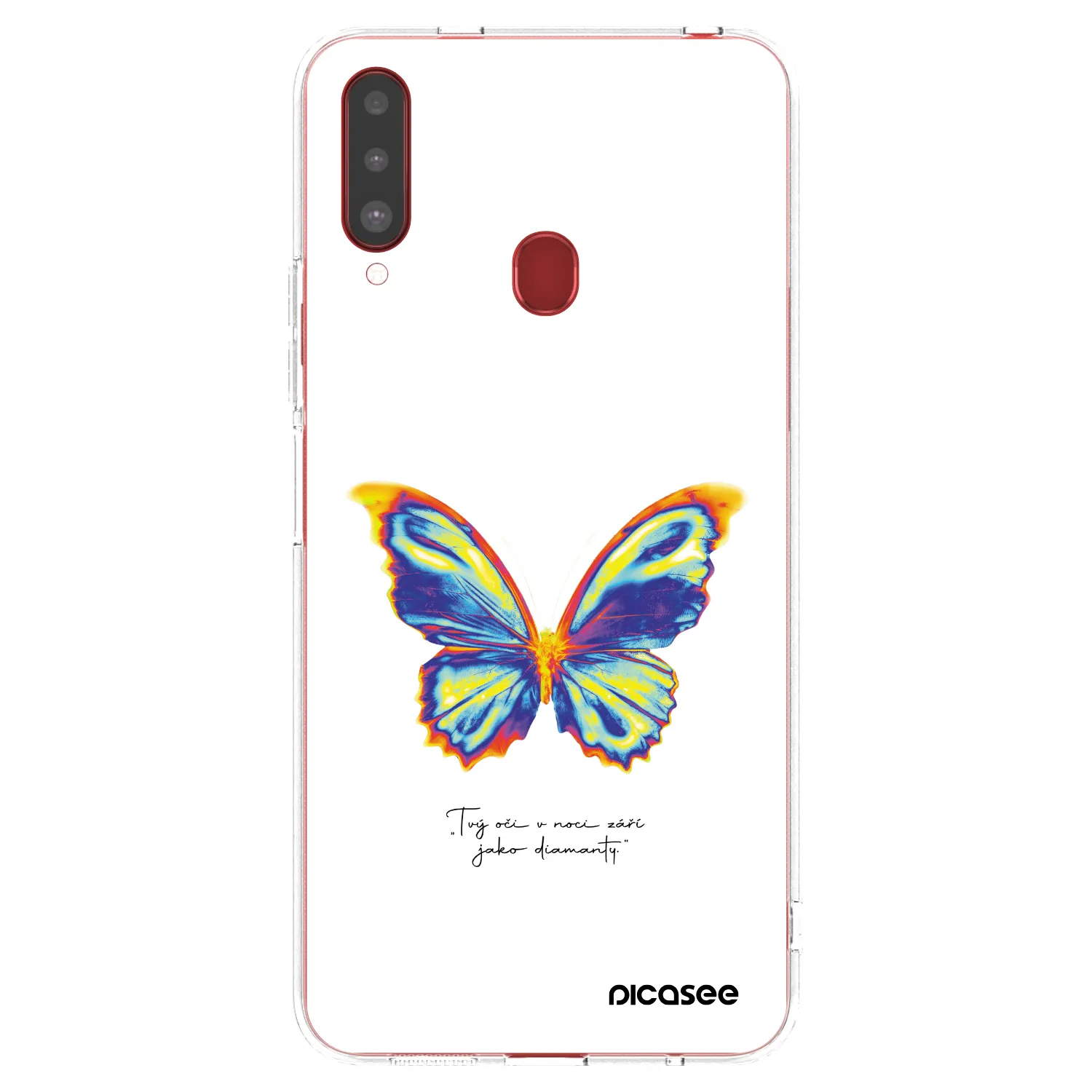 Picasee διαφανής θήκη σιλικόνης Samsung Galaxy A20s - Diamanty White