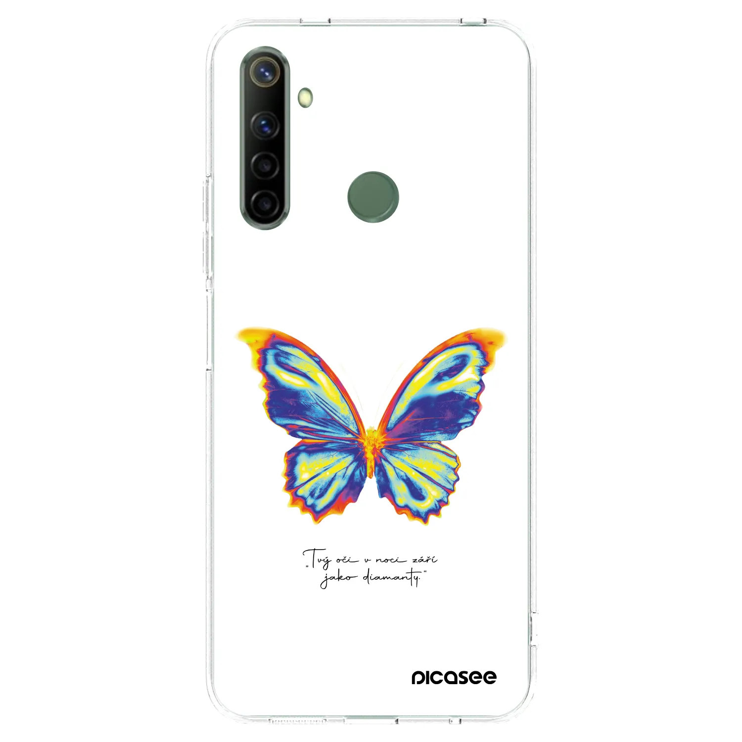 Picasee διαφανής θήκη σιλικόνης Realme 6i - Diamanty White