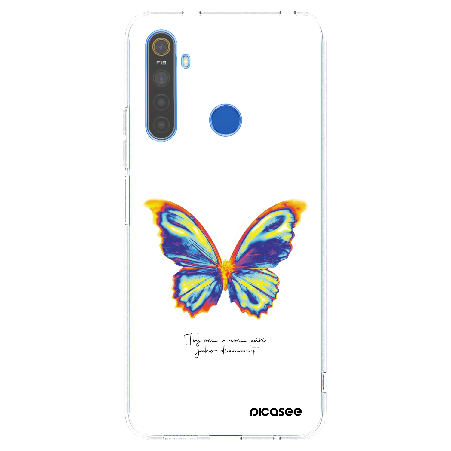 Picasee διαφανής θήκη σιλικόνης Realme 5 - Diamanty White