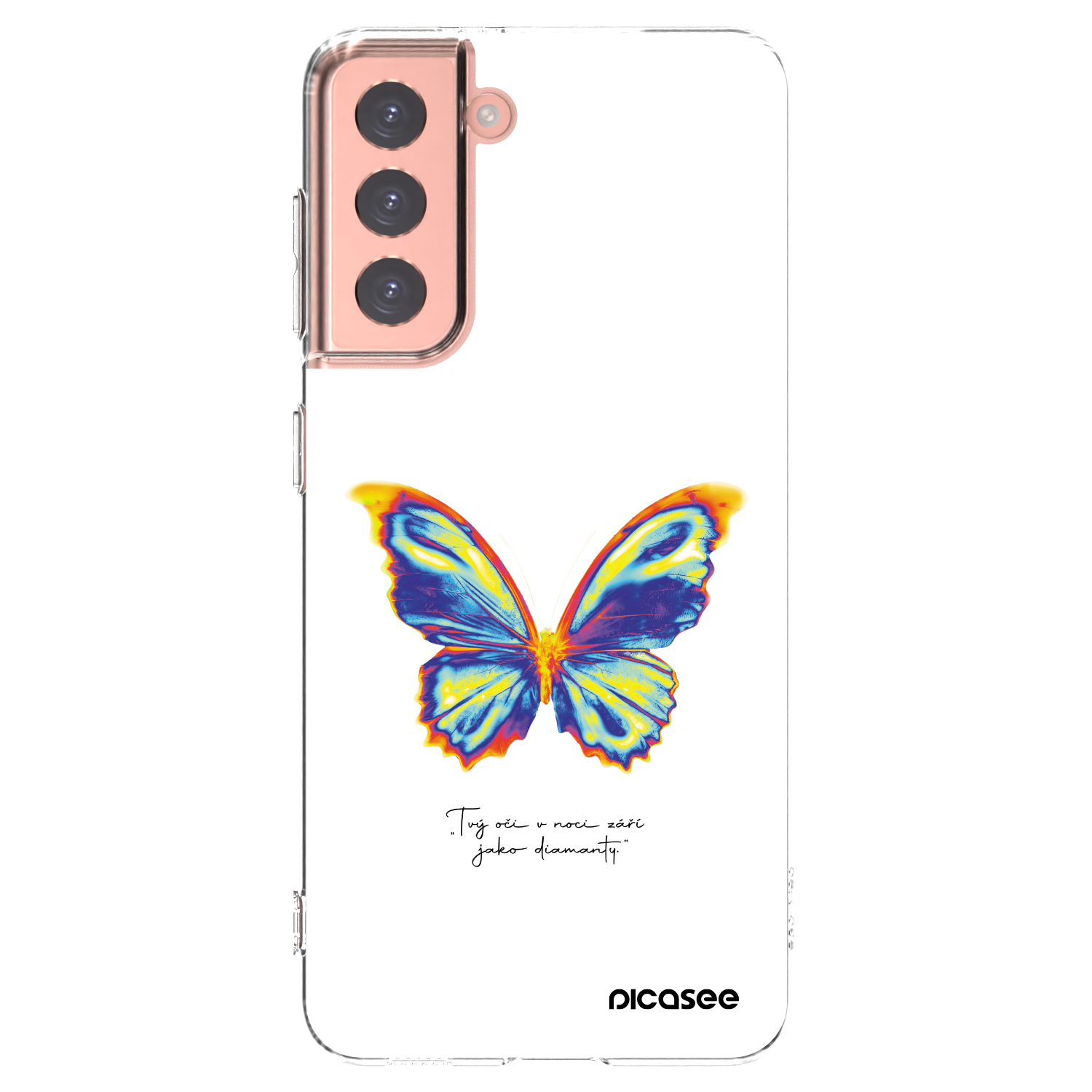 Picasee διαφανής θήκη σιλικόνης Samsung Galaxy S21 5G G991B - Diamanty White