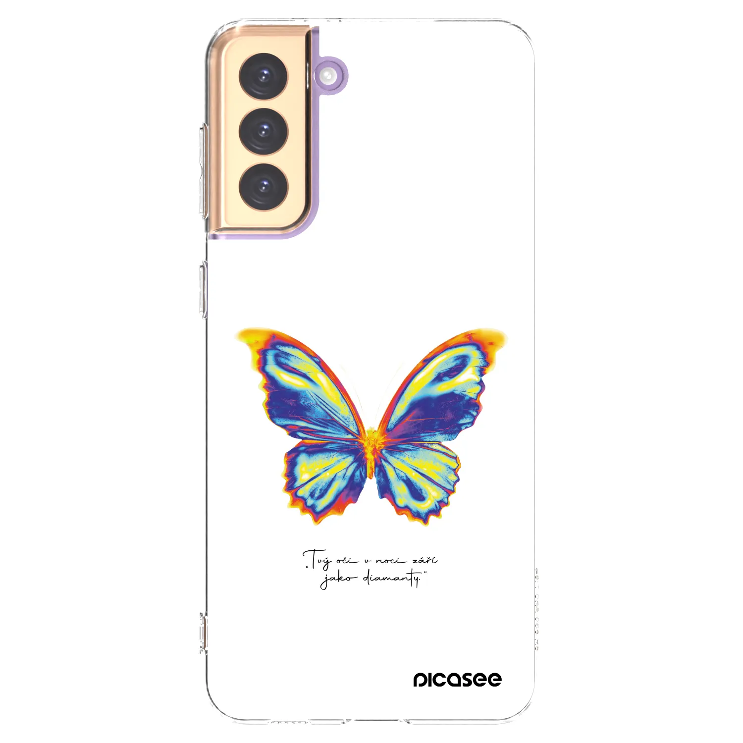 Picasee διαφανής θήκη σιλικόνης Samsung Galaxy S21+ 5G G996F - Diamanty White