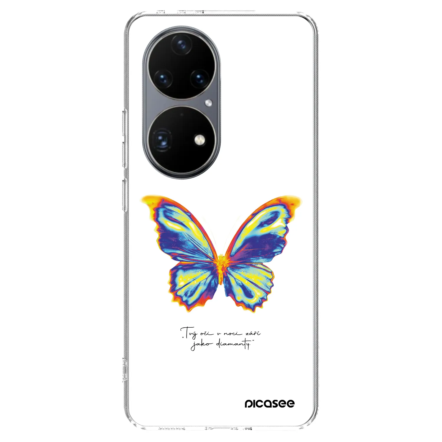 Picasee διαφανής θήκη σιλικόνης Huawei P50 - Diamanty White