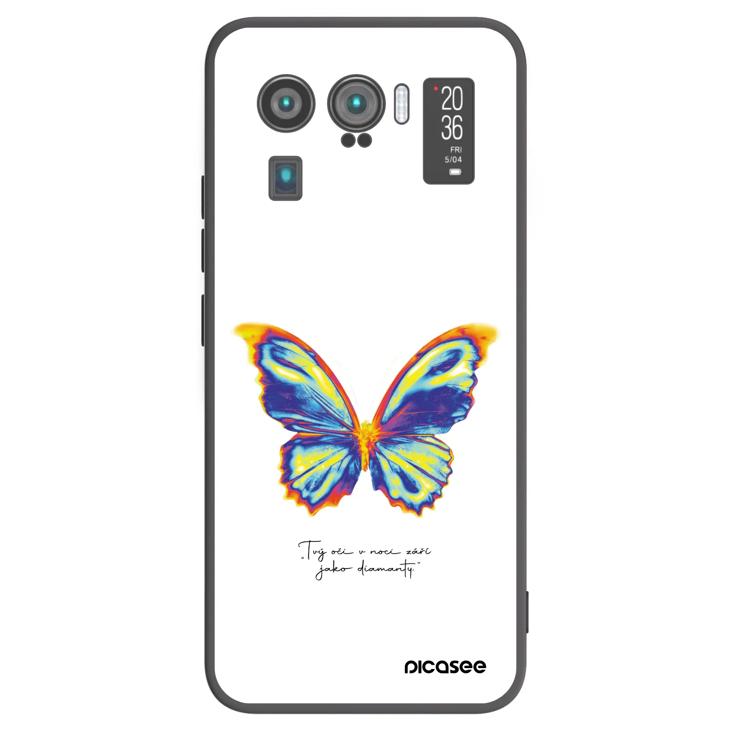 Picasee Μαύρη θήκη σιλικόνης για Xiaomi Mi 11 Ultra - Diamanty White