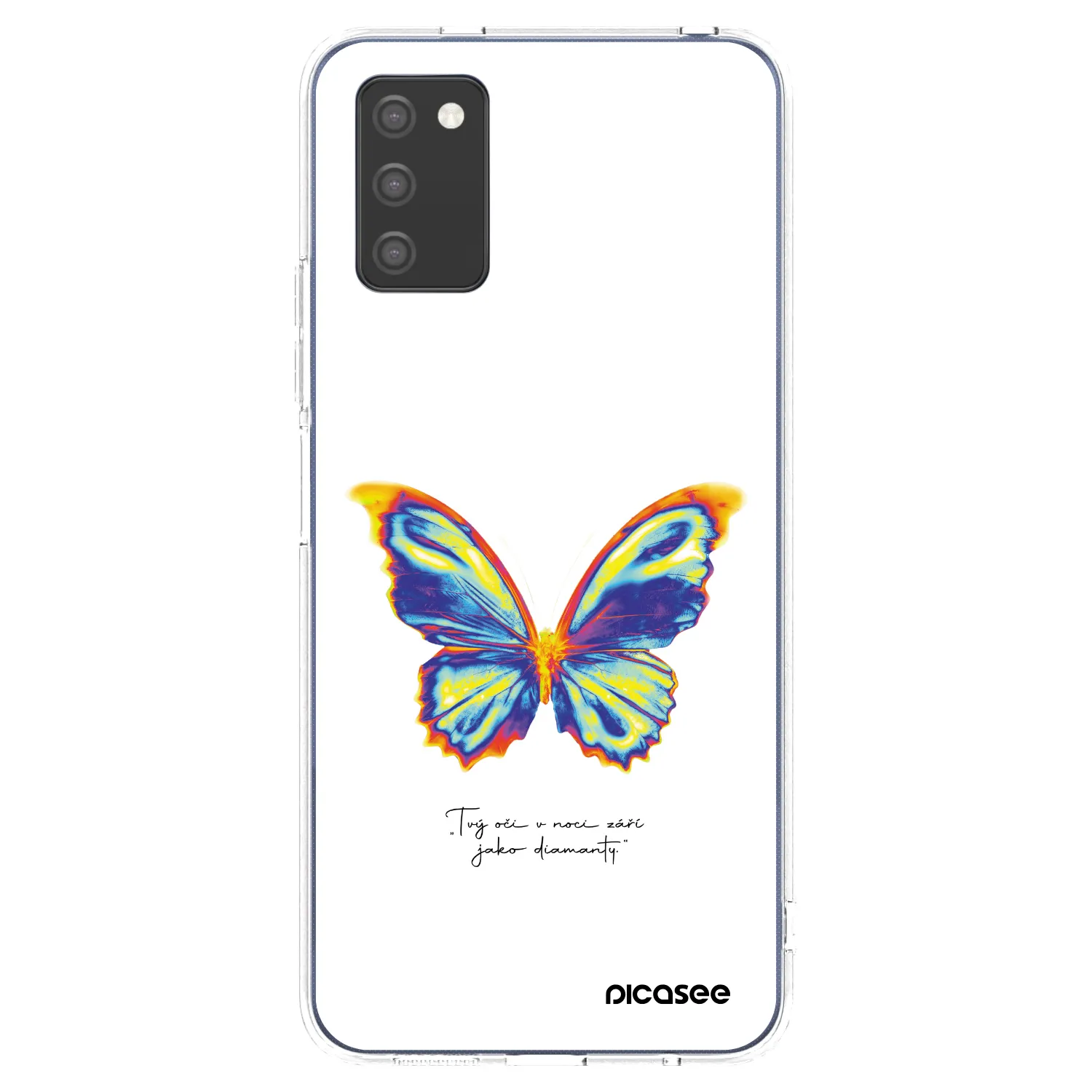 Picasee διαφανής θήκη σιλικόνης Samsung Galaxy A02s A025G - Diamanty White