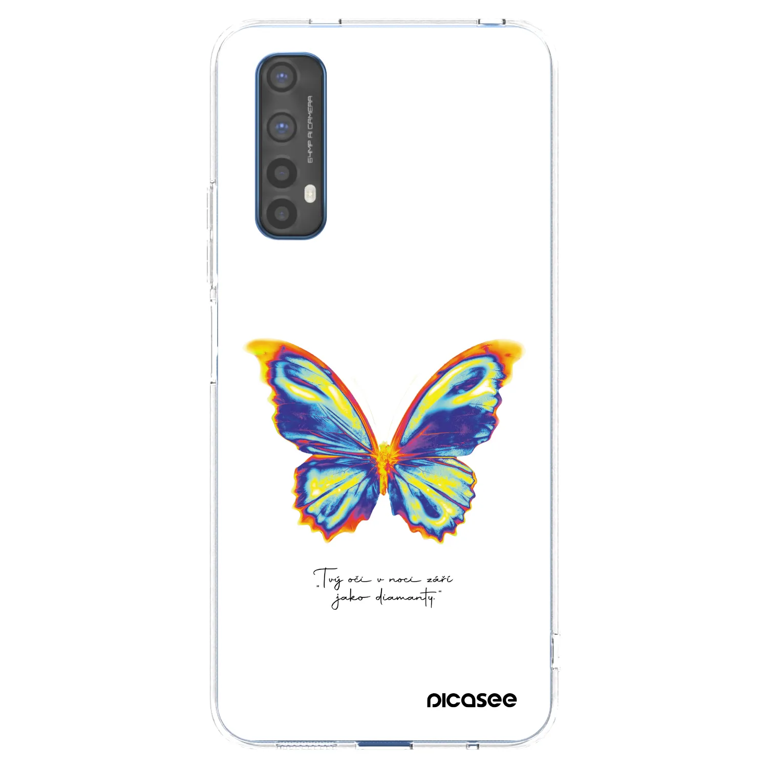 Picasee διαφανής θήκη σιλικόνης Realme 7 - Diamanty White