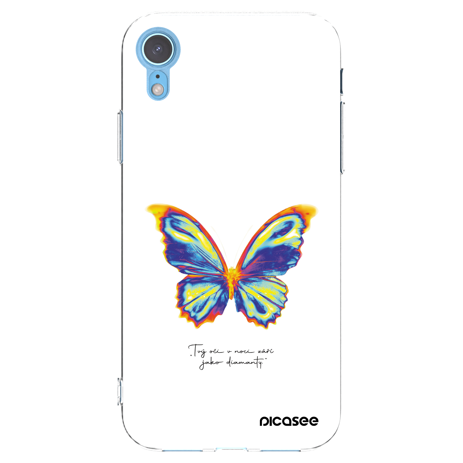 Picasee διαφανής θήκη σιλικόνης Apple iPhone XR - Diamanty White