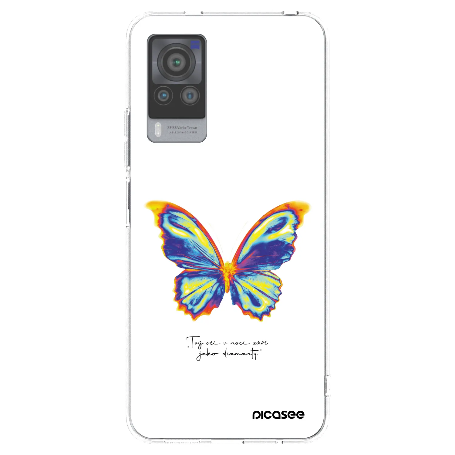 Picasee διαφανής θήκη σιλικόνης Vivo X60 Pro 5G - Diamanty White