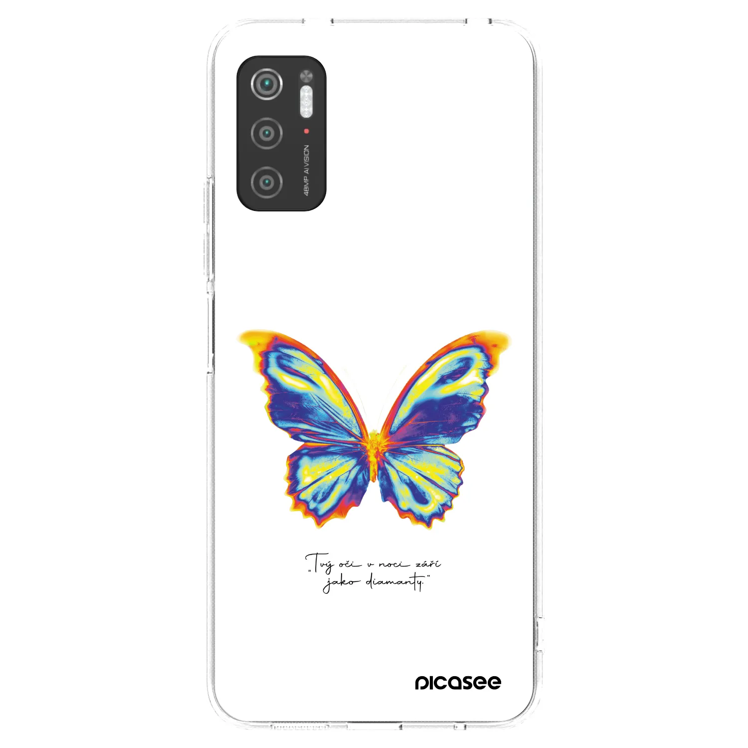 Picasee διαφανής θήκη σιλικόνης Xiaomi Poco M3 Pro 5G - Diamanty White