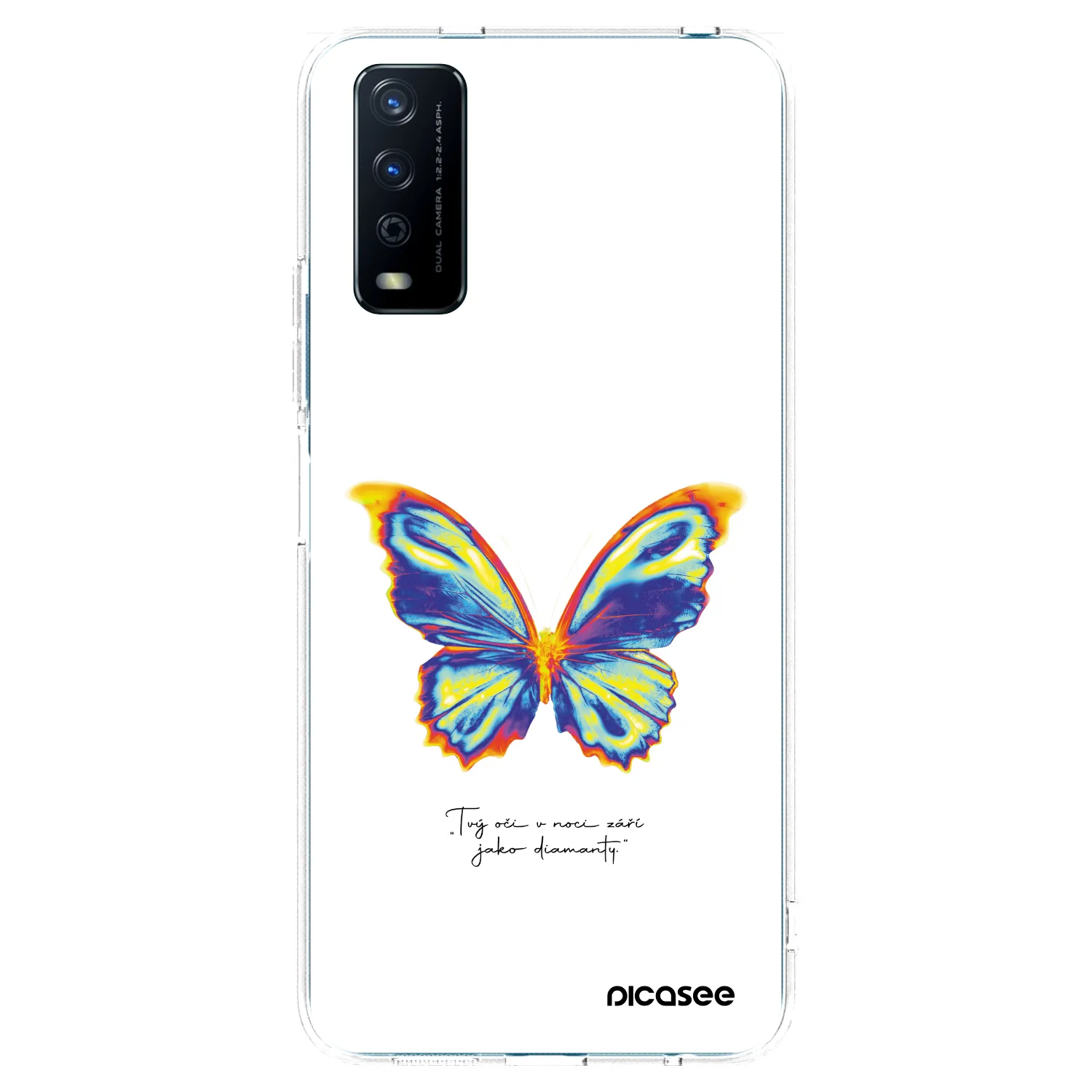 Picasee διαφανής θήκη σιλικόνης Vivo Y11s - Diamanty White