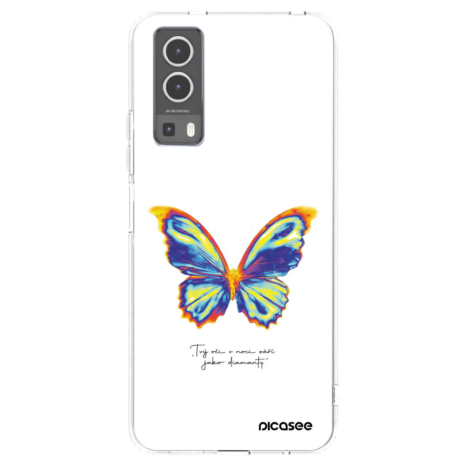 Picasee διαφανής θήκη σιλικόνης Vivo Y72 5G - Diamanty White