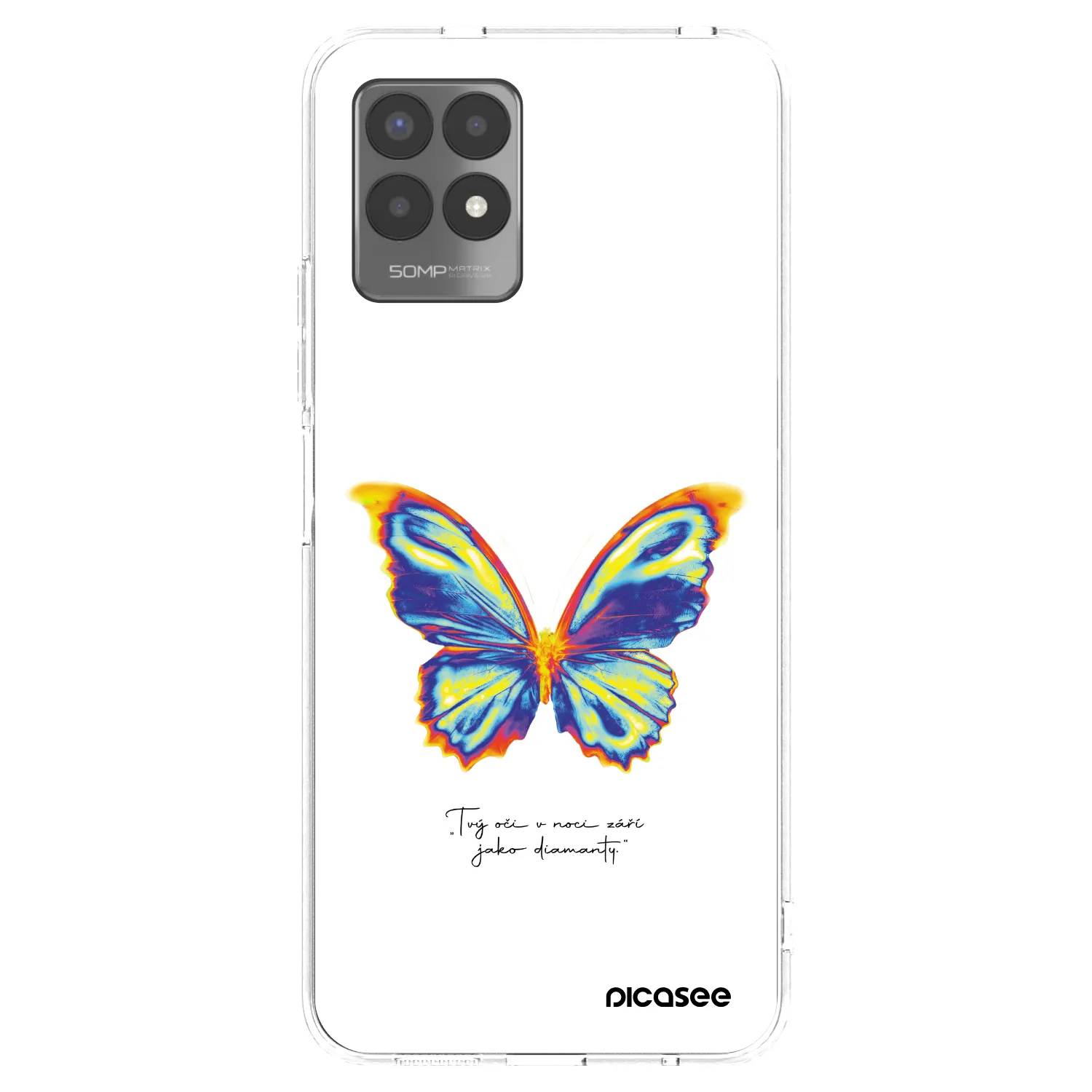 Picasee διαφανής θήκη σιλικόνης Realme 8i - Diamanty White