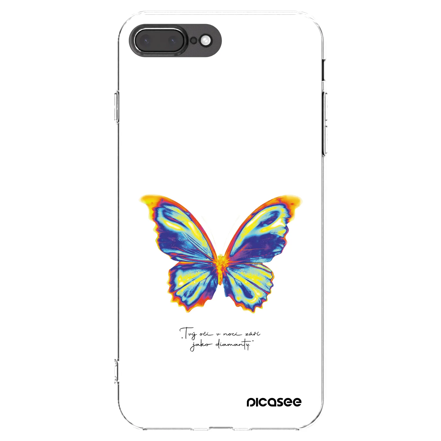 Picasee διαφανής θήκη σιλικόνης Apple iPhone 7 Plus - Diamanty White