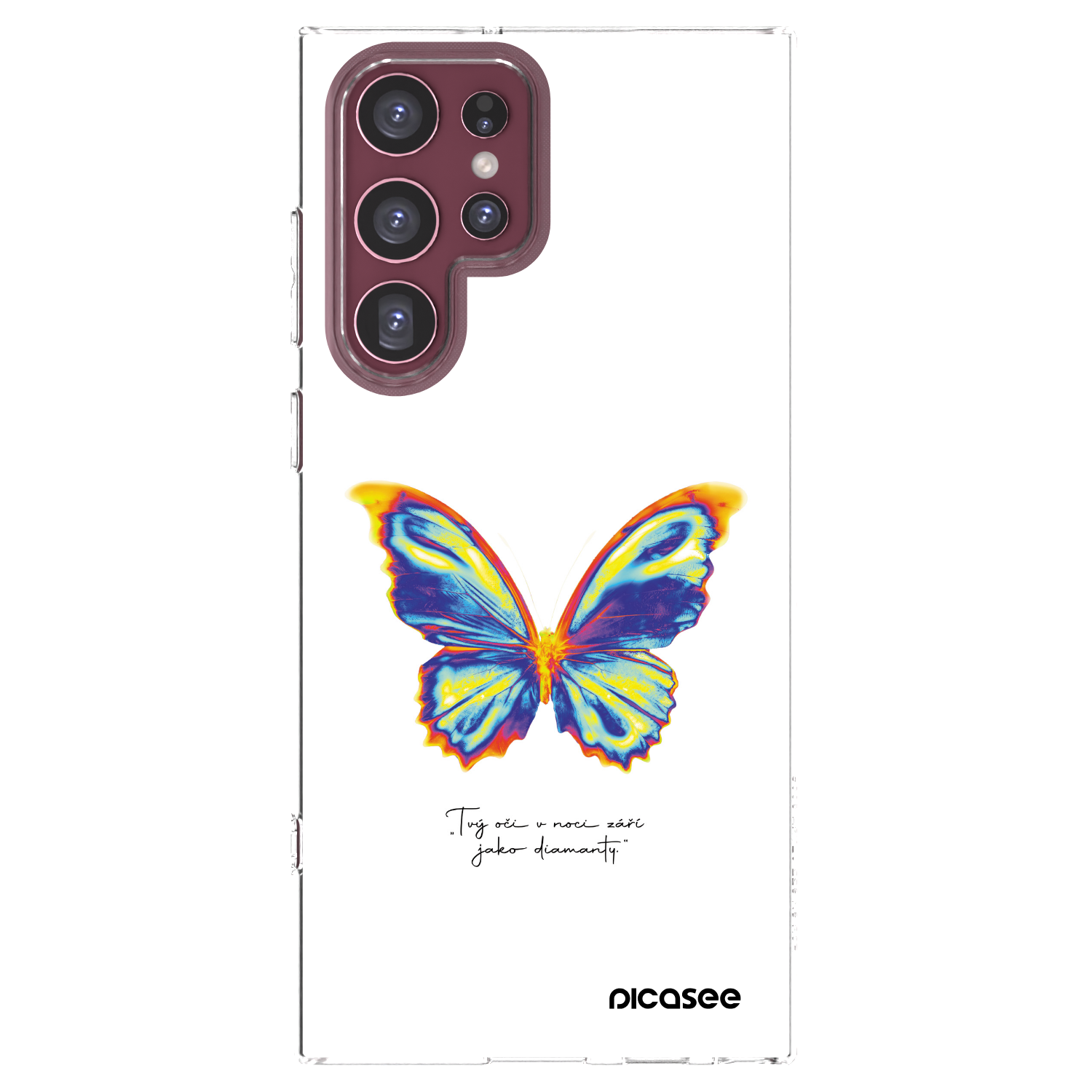 Picasee διαφανής θήκη σιλικόνης Samsung Galaxy S22 Ultra 5G - Diamanty White