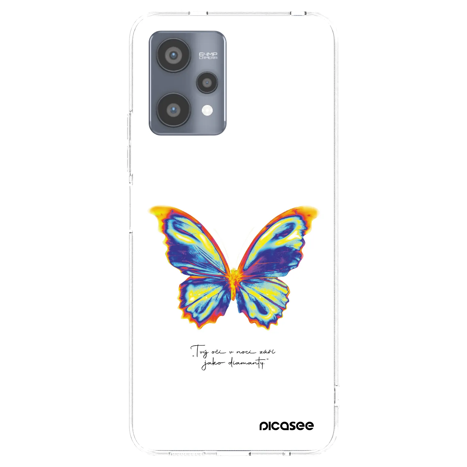 Picasee διαφανής θήκη σιλικόνης Realme 9 Pro 5G - Diamanty White