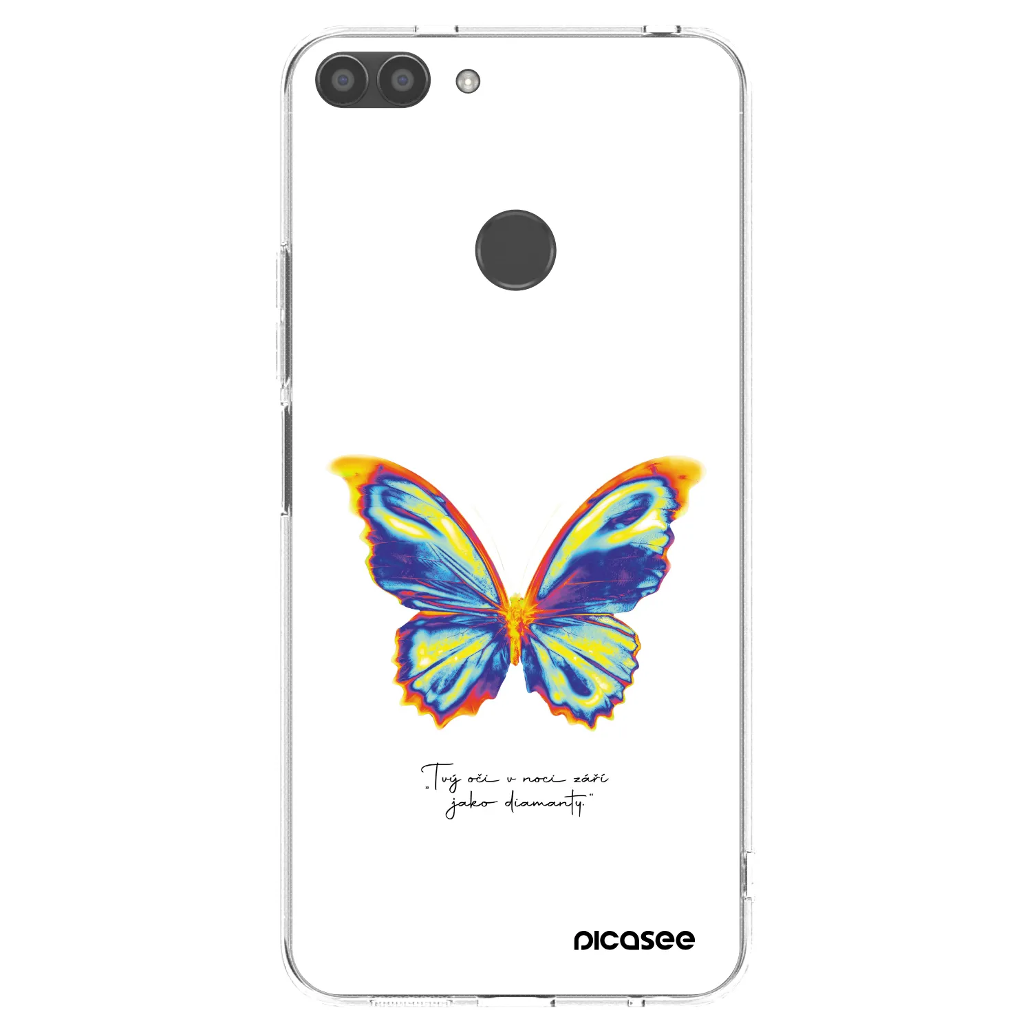 Picasee διαφανής θήκη σιλικόνης Huawei P Smart - Diamanty White