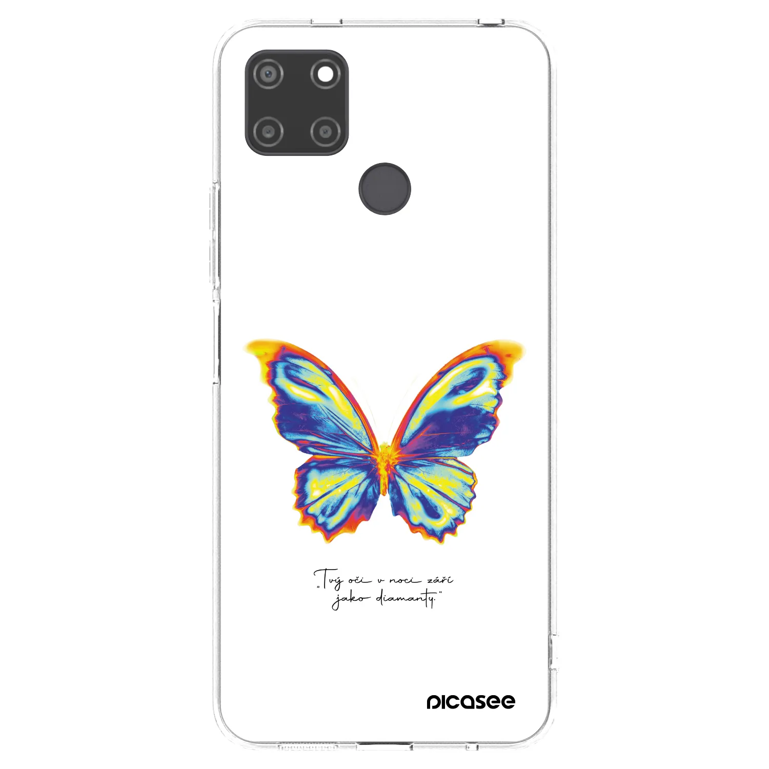 Picasee διαφανής θήκη σιλικόνης Realme C21Y - Diamanty White