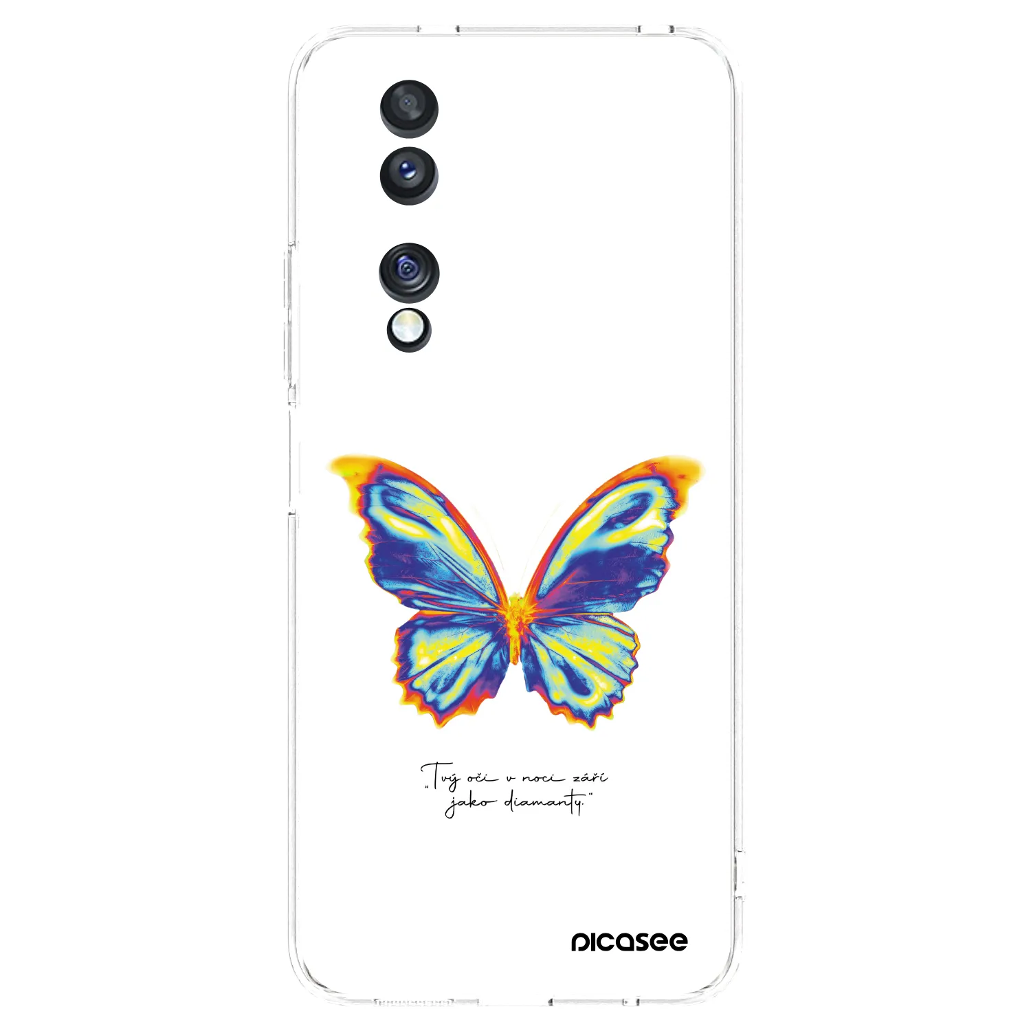Picasee διαφανής θήκη σιλικόνης Honor 70 - Diamanty White