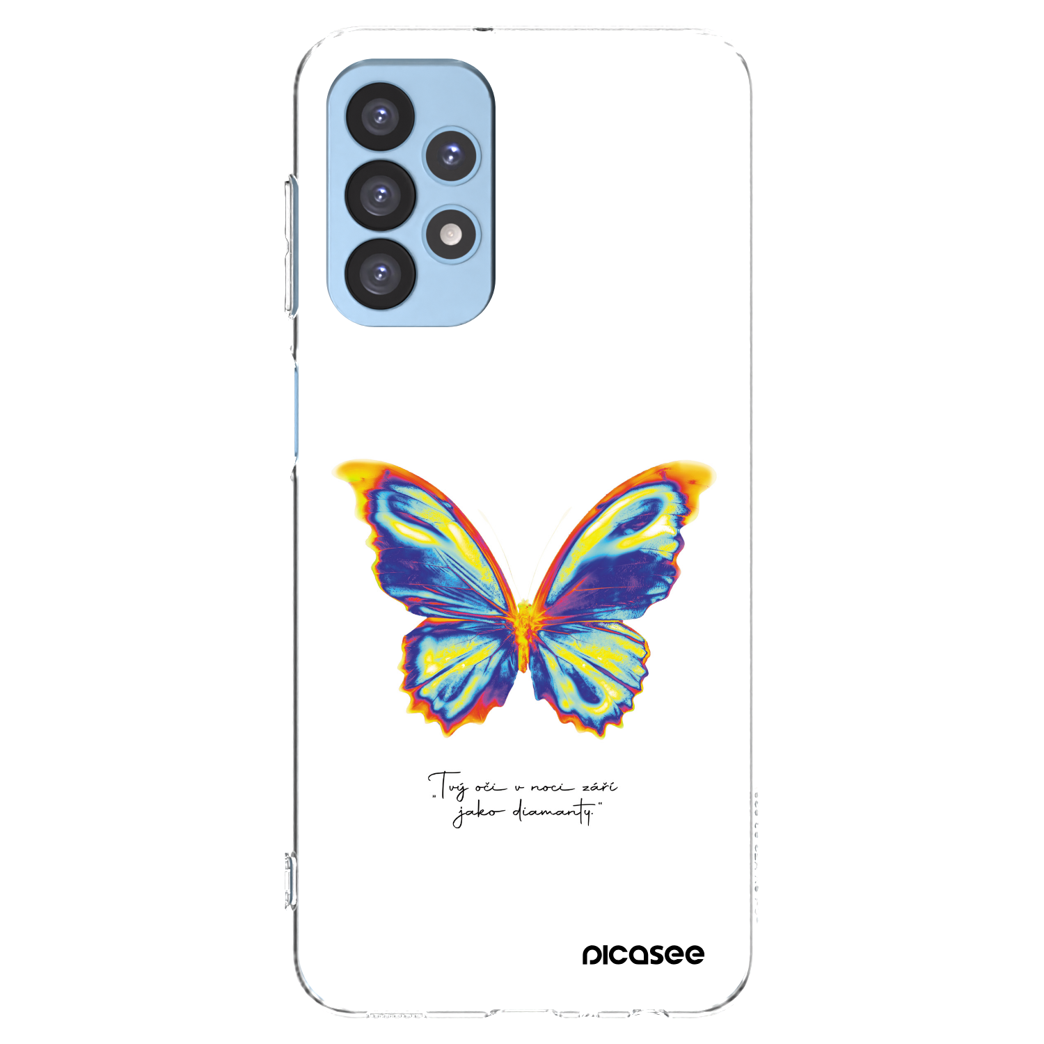 Picasee διαφανής θήκη σιλικόνης Samsung Galaxy A23 A235F 4G - Diamanty White