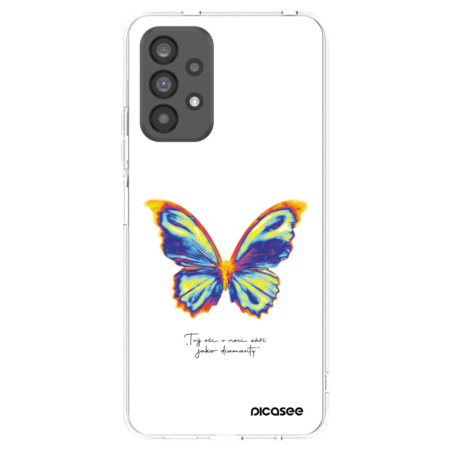 Picasee διαφανής θήκη σιλικόνης Samsung Galaxy A73 5G - Diamanty White