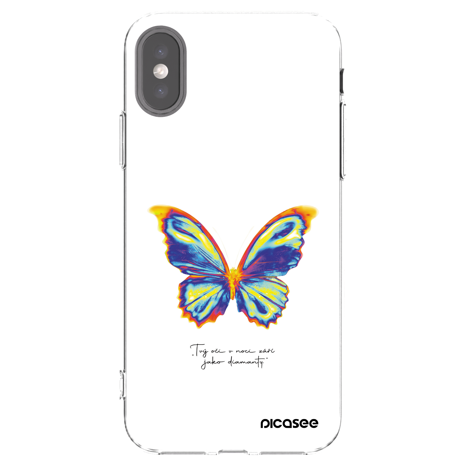 Picasee διαφανής θήκη σιλικόνης Apple iPhone X/XS - Diamanty White