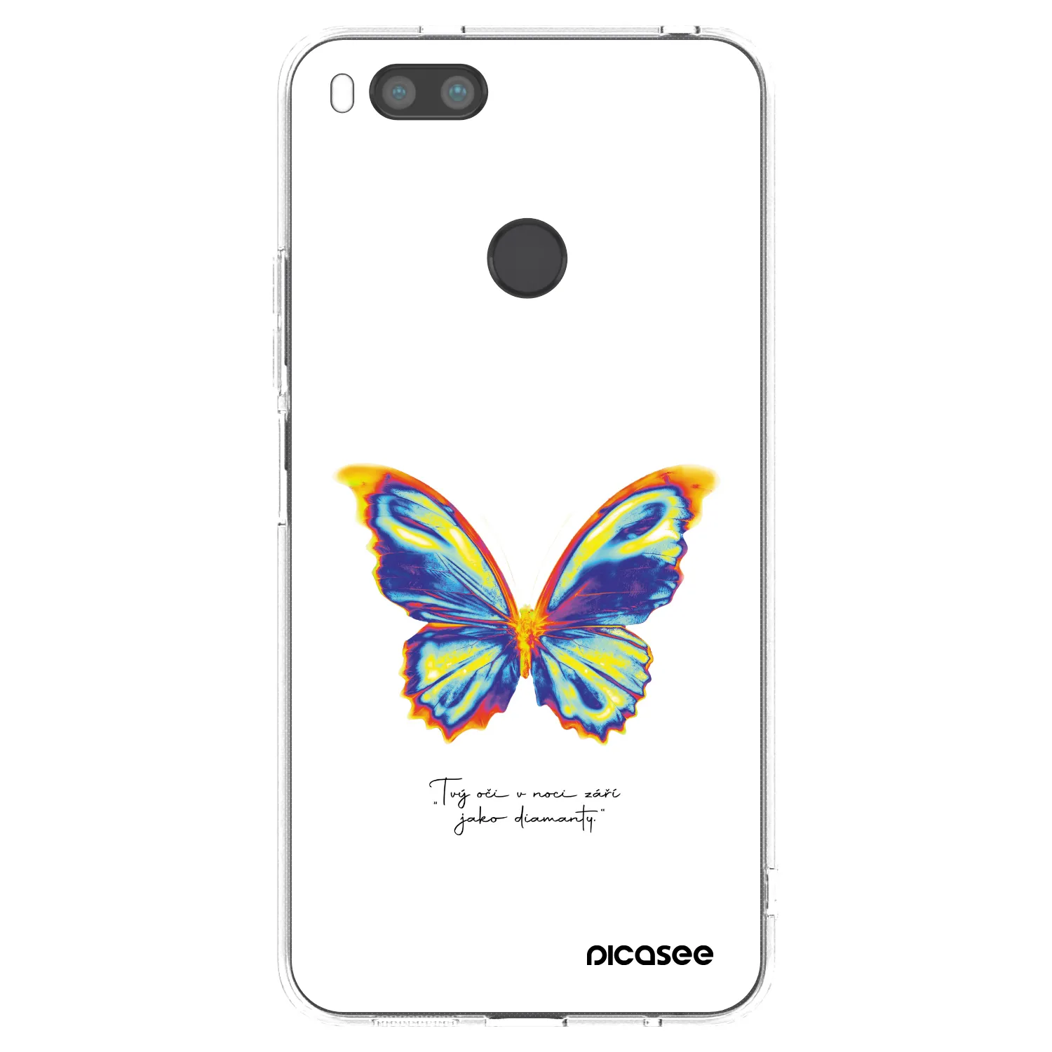 Picasee διαφανής θήκη σιλικόνης Xiaomi Redmi A1 - Diamanty White