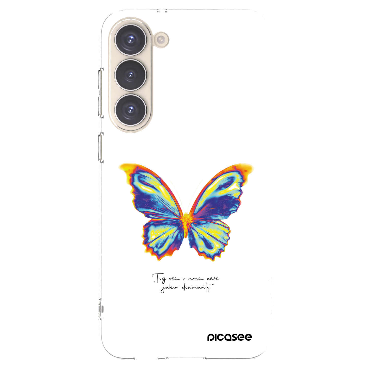 Picasee διαφανής θήκη σιλικόνης Samsung Galaxy S23+ 5G - Diamanty White