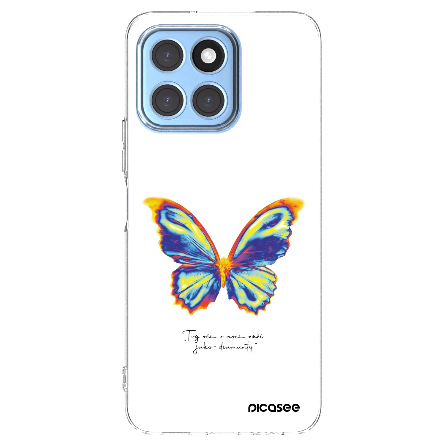 Picasee διαφανής θήκη σιλικόνης Honor X8 5G - Diamanty White