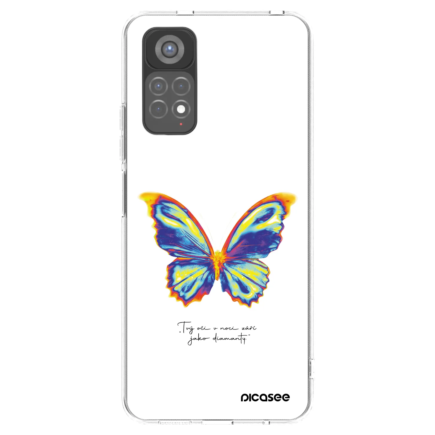 Picasee διαφανής θήκη σιλικόνης Xiaomi Redmi Note 11S 5G - Diamanty White