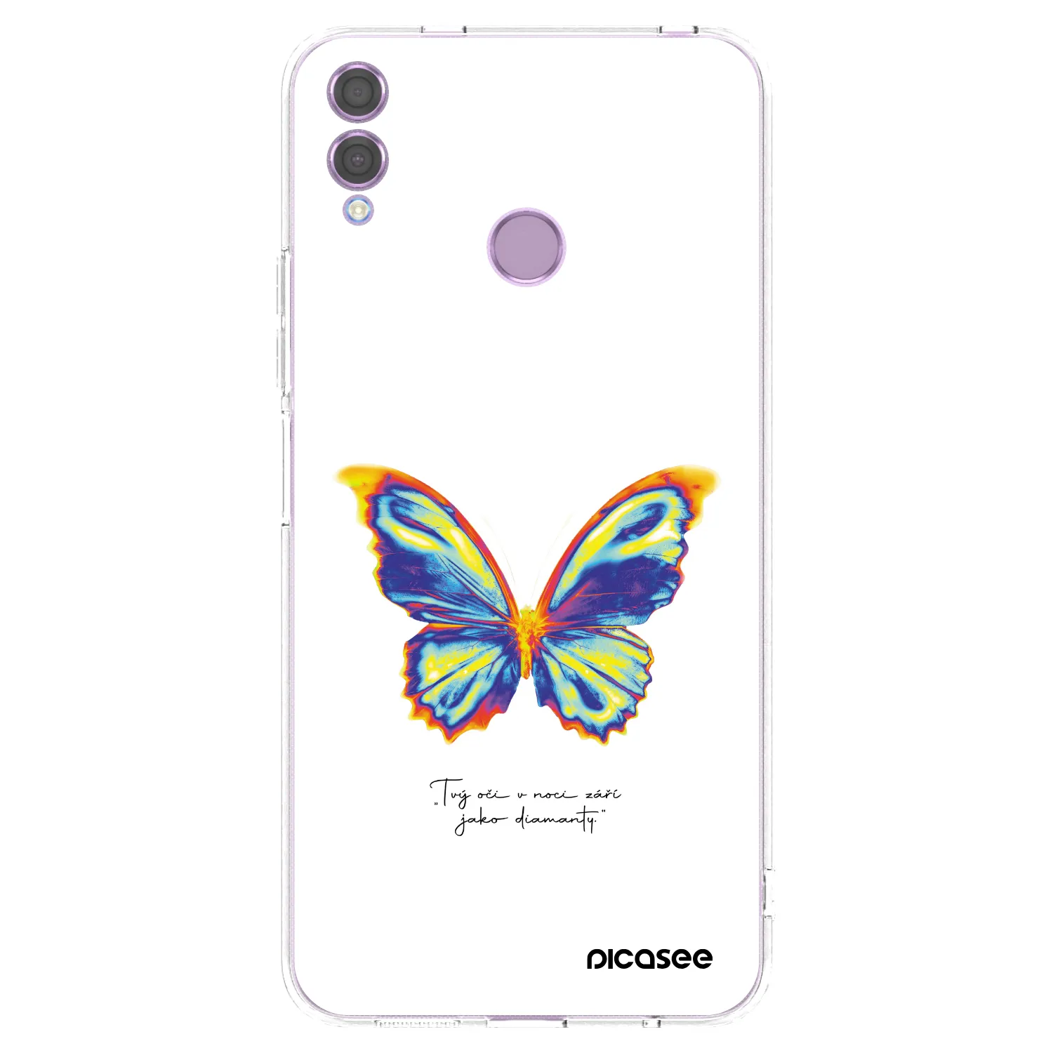 Picasee διαφανής θήκη σιλικόνης Honor 8X - Diamanty White