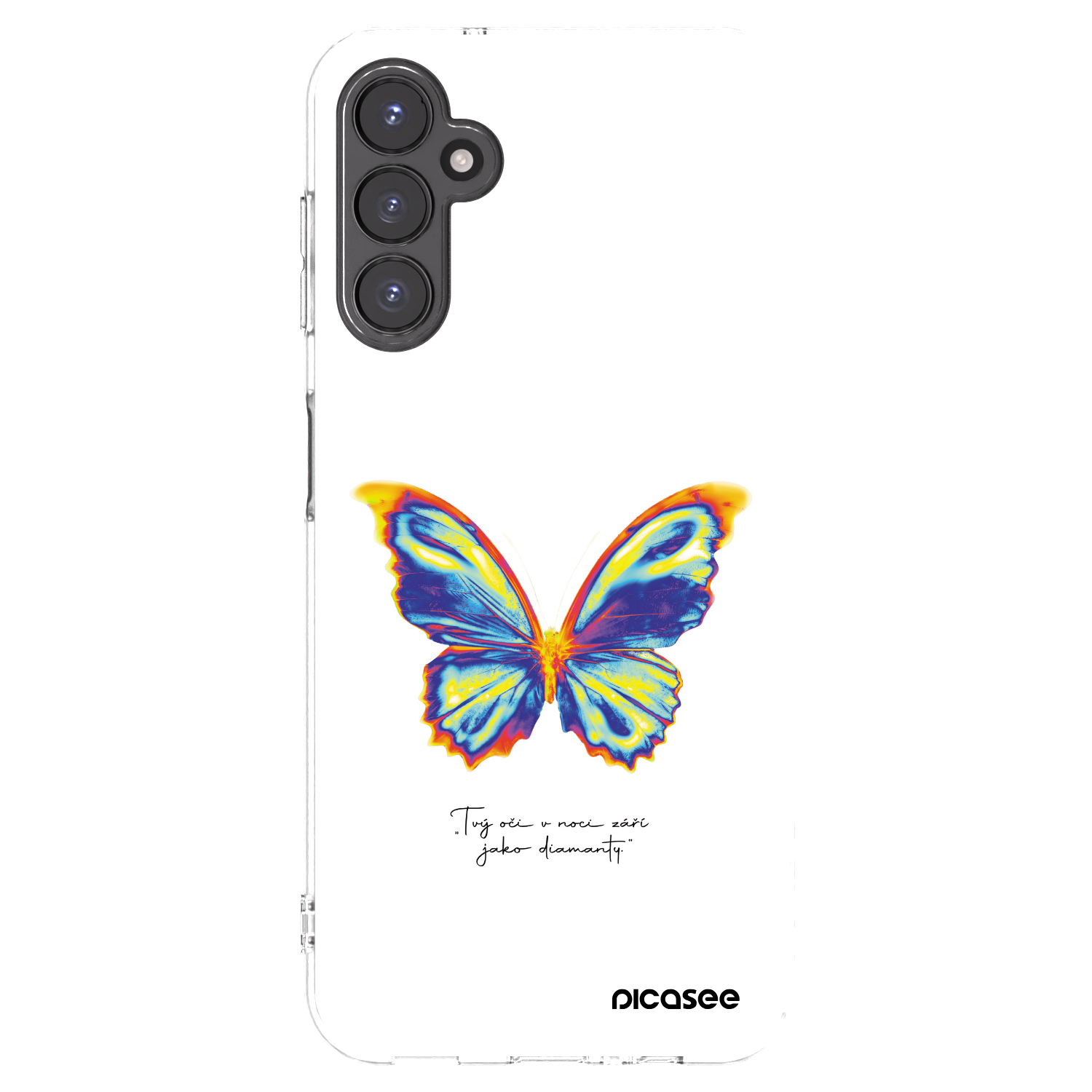 Picasee διαφανής θήκη σιλικόνης Samsung Galaxy A14 4G A145R - Diamanty White
