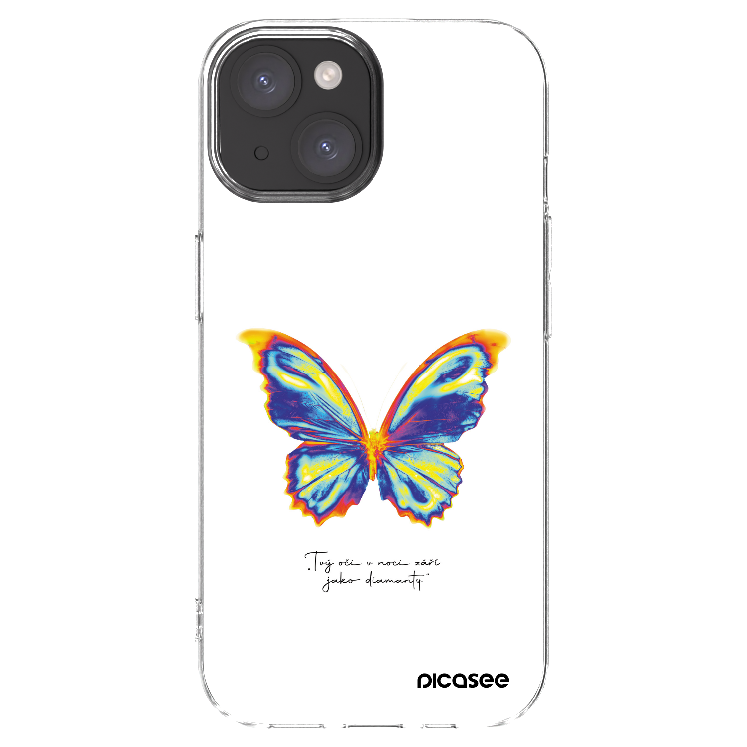 Picasee διαφανής θήκη σιλικόνης Apple iPhone 15 - Diamanty White