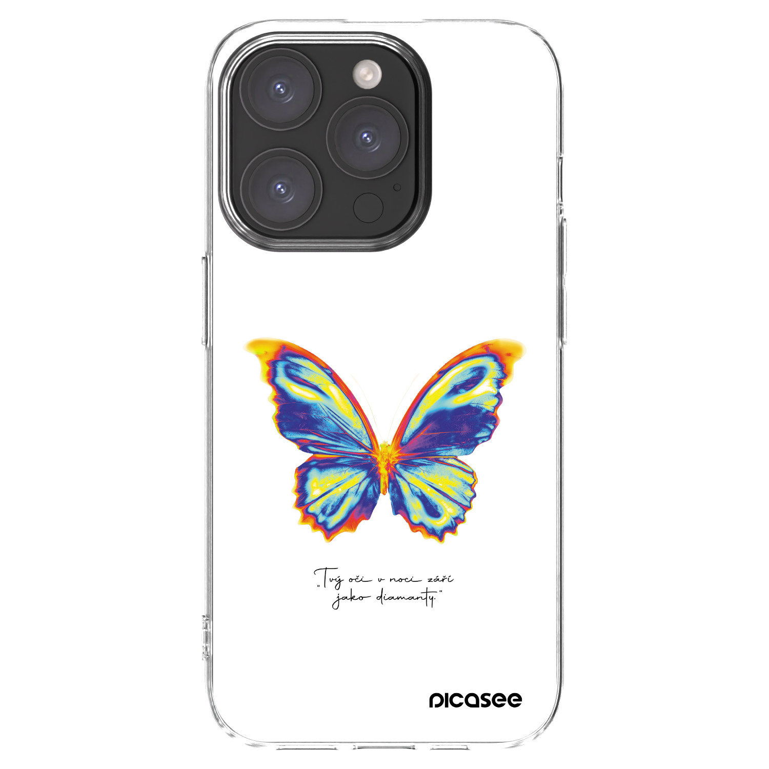 Picasee διαφανής θήκη σιλικόνης Apple iPhone 15 Pro - Diamanty White