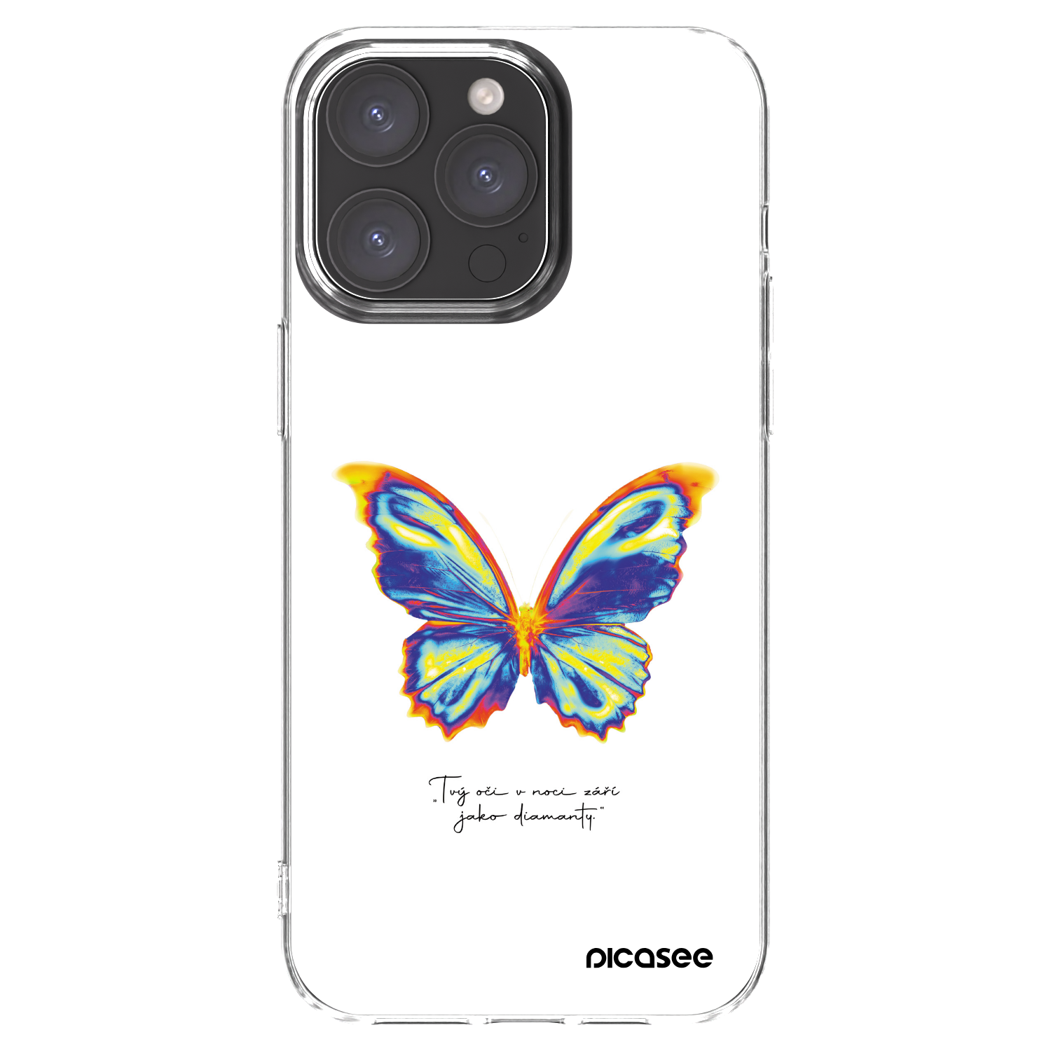Picasee διαφανής θήκη σιλικόνης Apple iPhone 15 Pro Max - Diamanty White