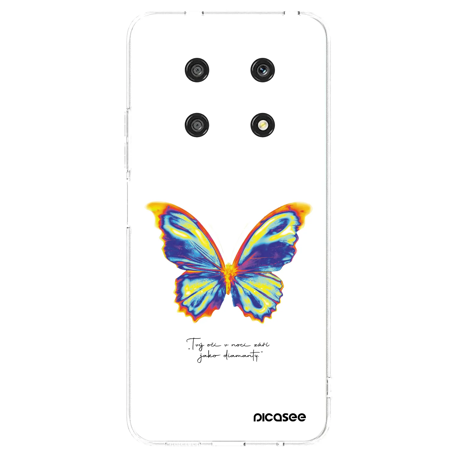 Picasee διαφανής θήκη σιλικόνης Honor Magic4 Lite 5G - Diamanty White