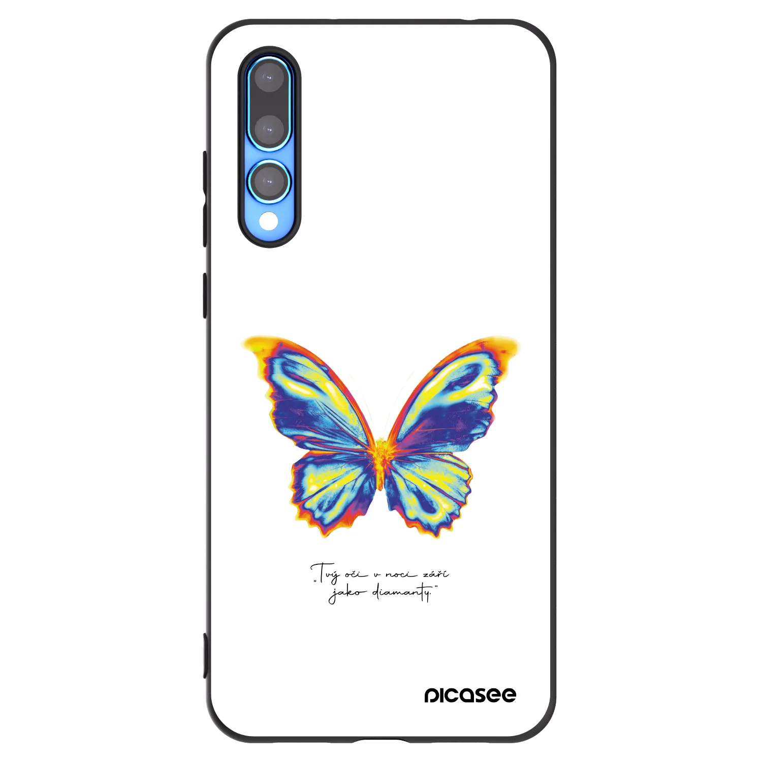 Picasee Μαύρη θήκη σιλικόνης για Huawei P20 Pro - Diamanty White