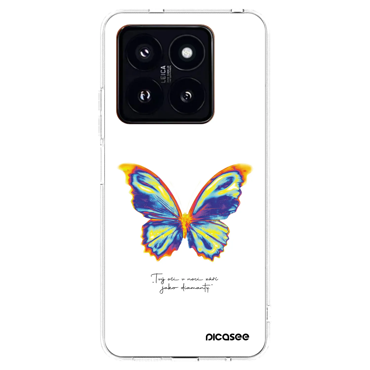 Picasee διαφανής θήκη σιλικόνης Xiaomi 14 Pro - Diamanty White