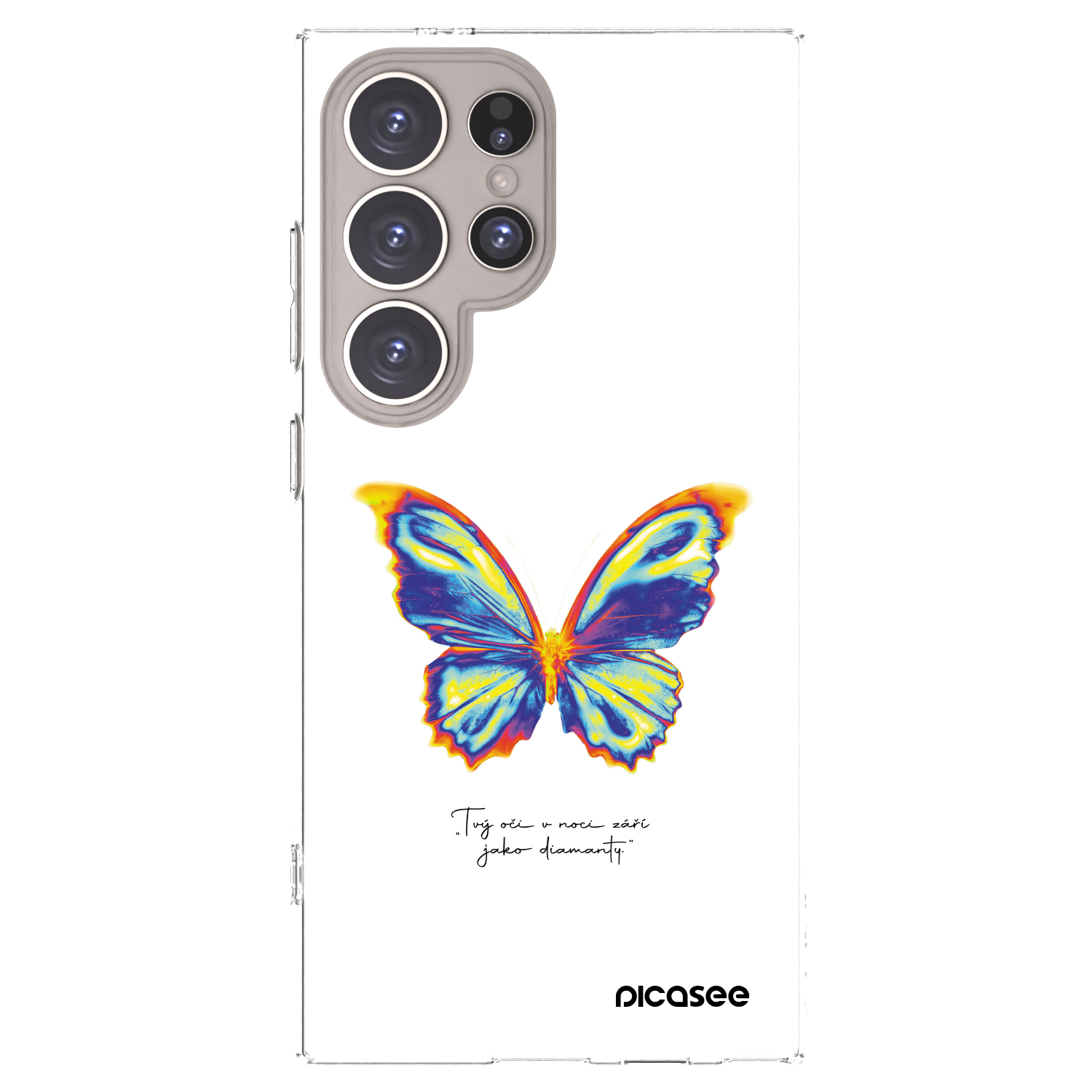 Picasee διαφανής θήκη σιλικόνης Samsung Galaxy S24 Ultra S928B 5G - Diamanty White