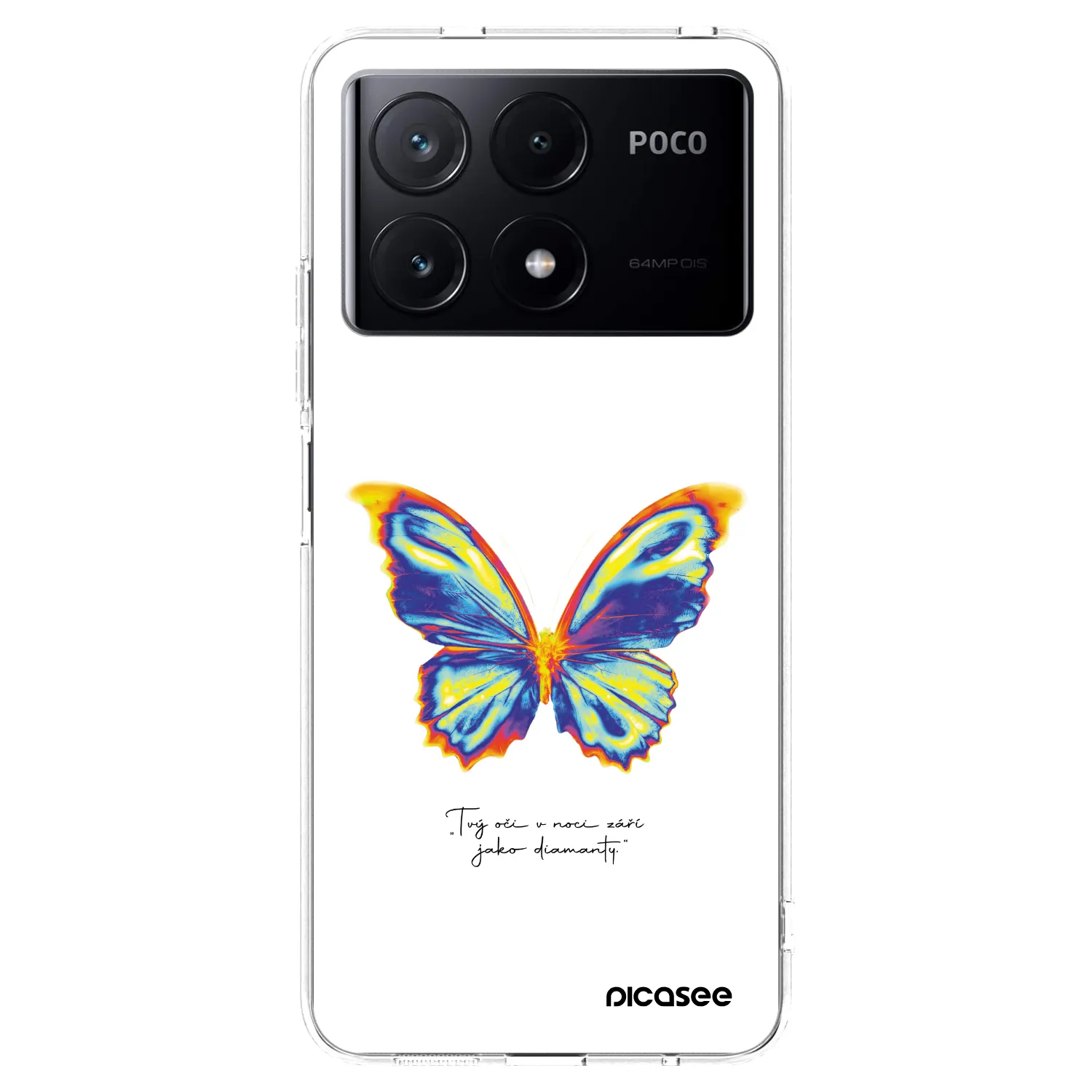 Picasee διαφανής θήκη σιλικόνης Xiaomi Poco X6 Pro - Diamanty White