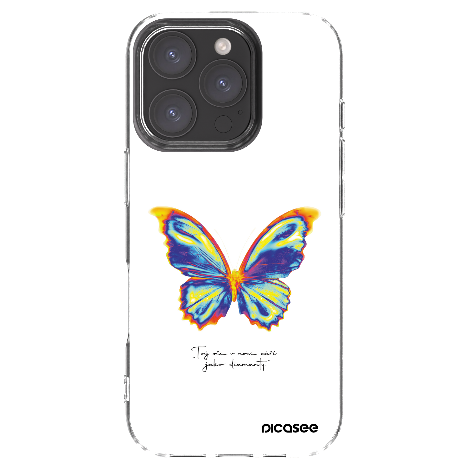 Picasee διαφανής θήκη σιλικόνης Apple iPhone 16 Pro - Diamanty White