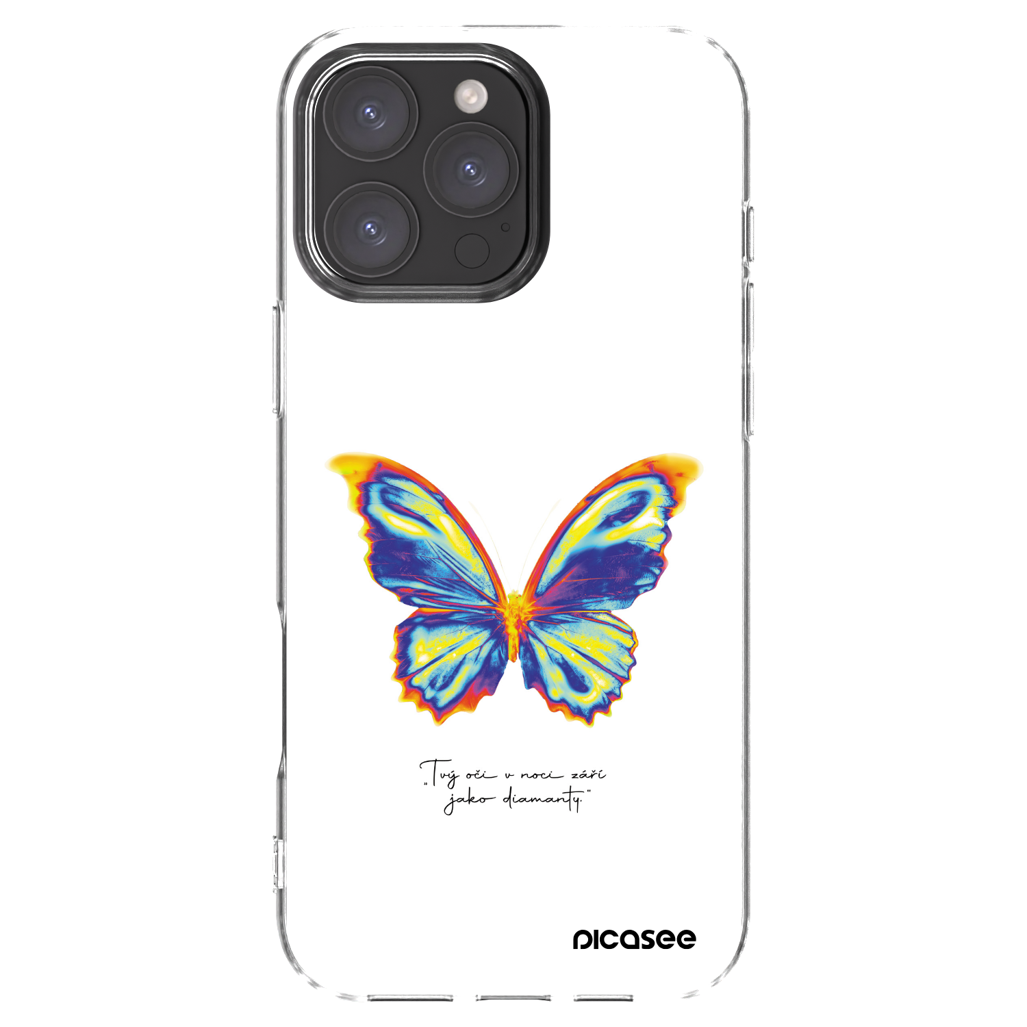 Picasee διαφανής θήκη σιλικόνης Apple iPhone 16 Pro Max - Diamanty White
