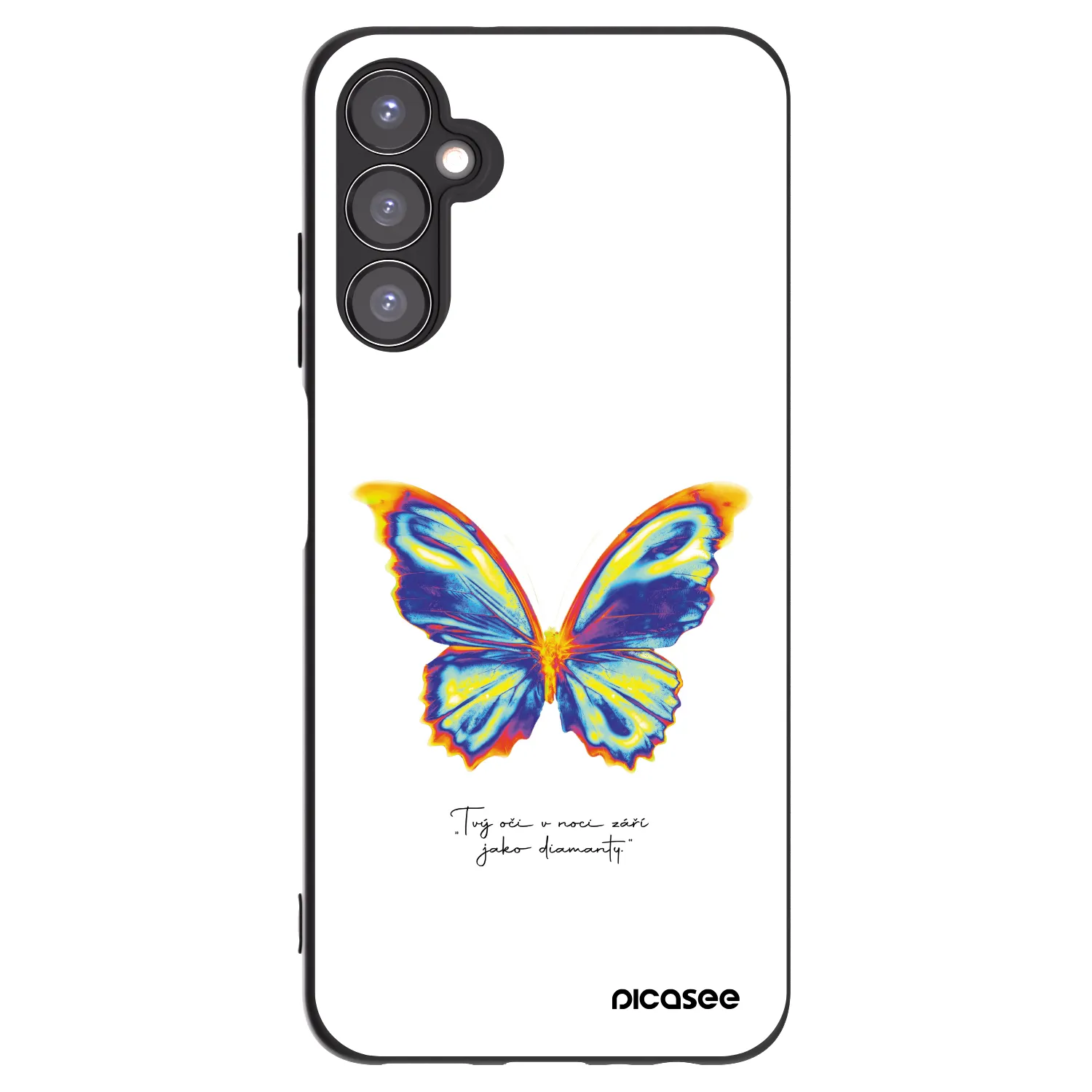 Picasee Μαύρη θήκη σιλικόνης για Samsung Galaxy A05s A057G - Diamanty White