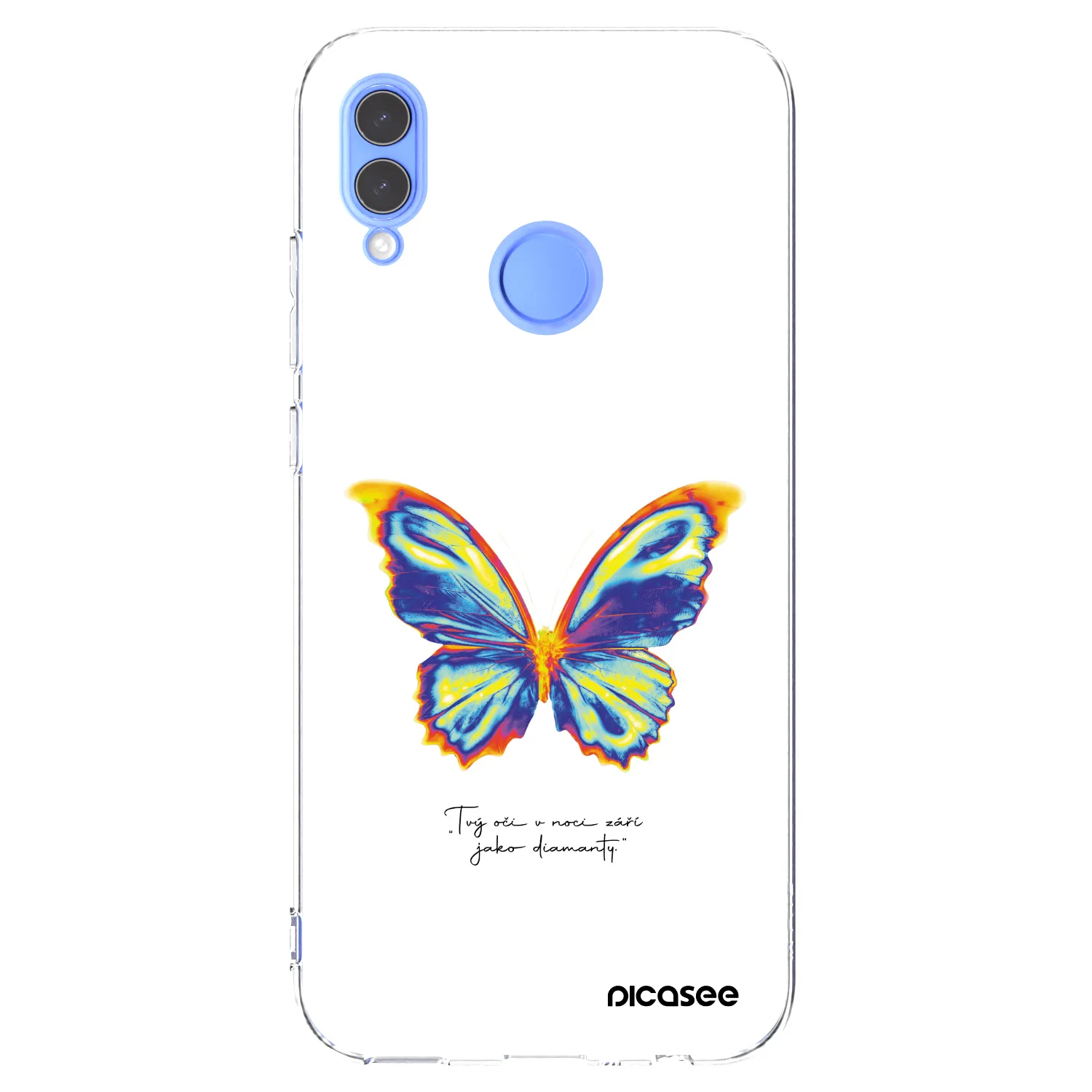 Picasee διαφανής θήκη σιλικόνης Honor 10 Lite - Diamanty White